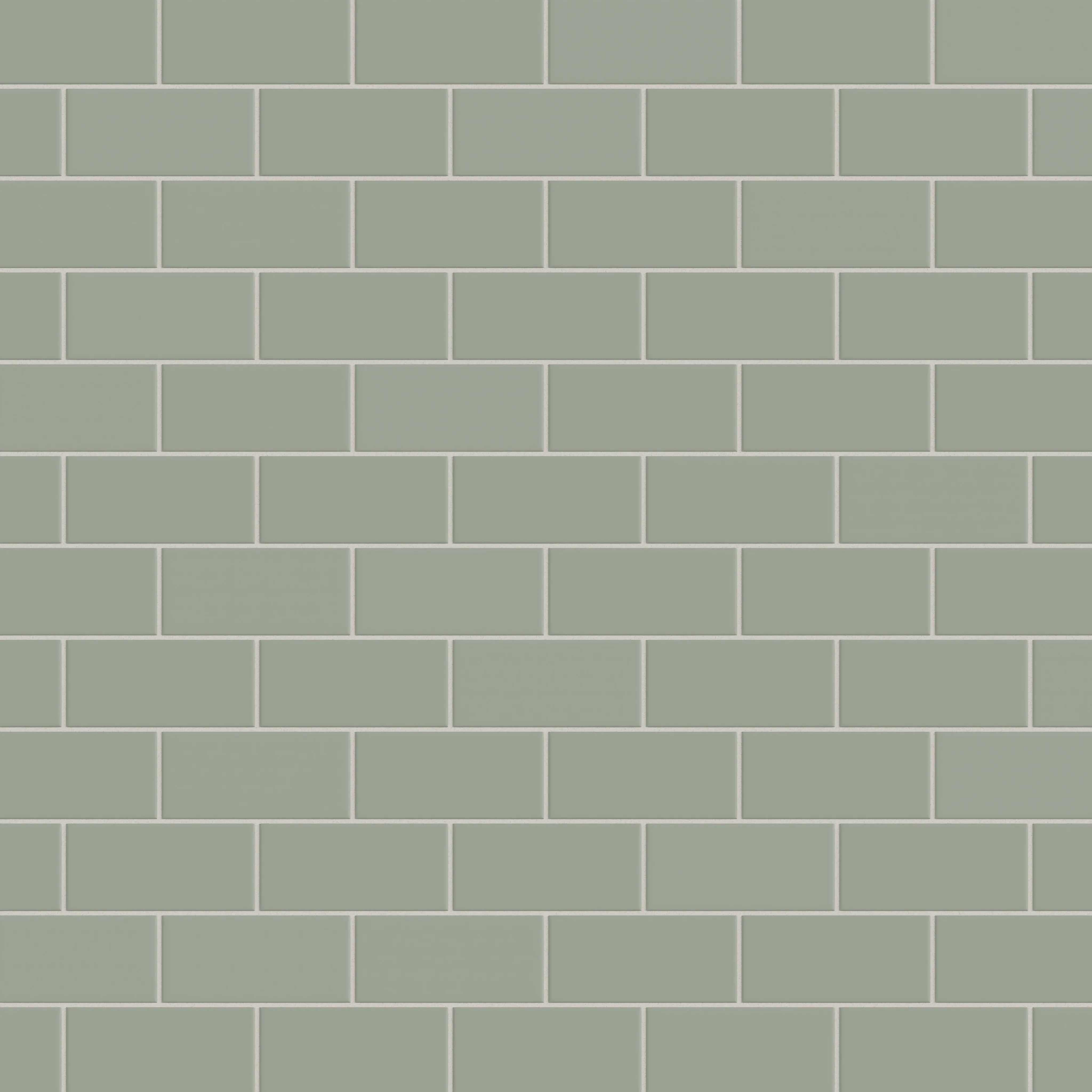3x6 Natural Press Ceramic Tile in Terre Verte Matte - Rockland Interiors Inc.