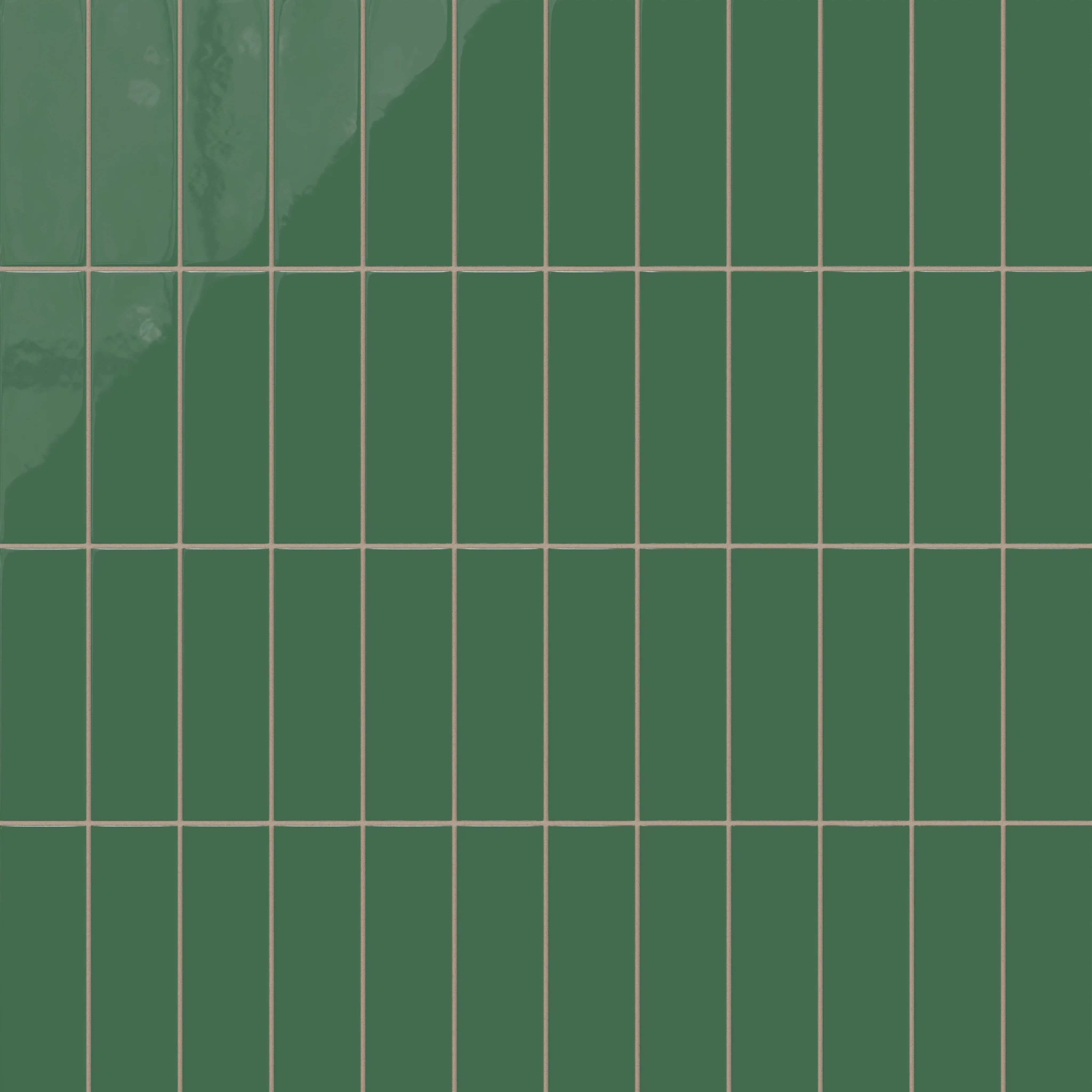 3x9 Natural Press Ceramic Tile in Viridian Gloss - Rockland Interiors Inc.