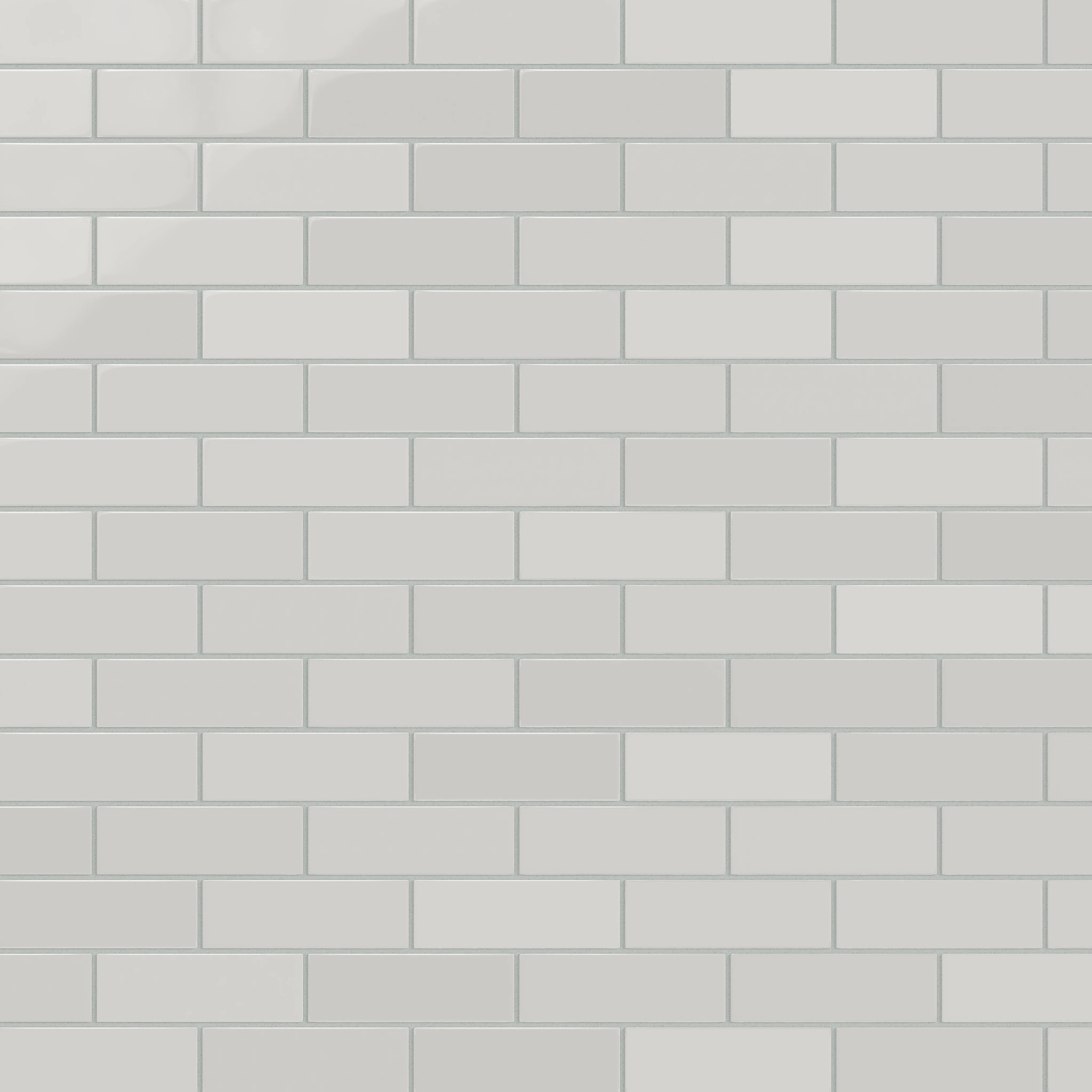 2x6 Natural Press Ceramic Tile in Cloud Cover Gloss - Rockland Interiors Inc.