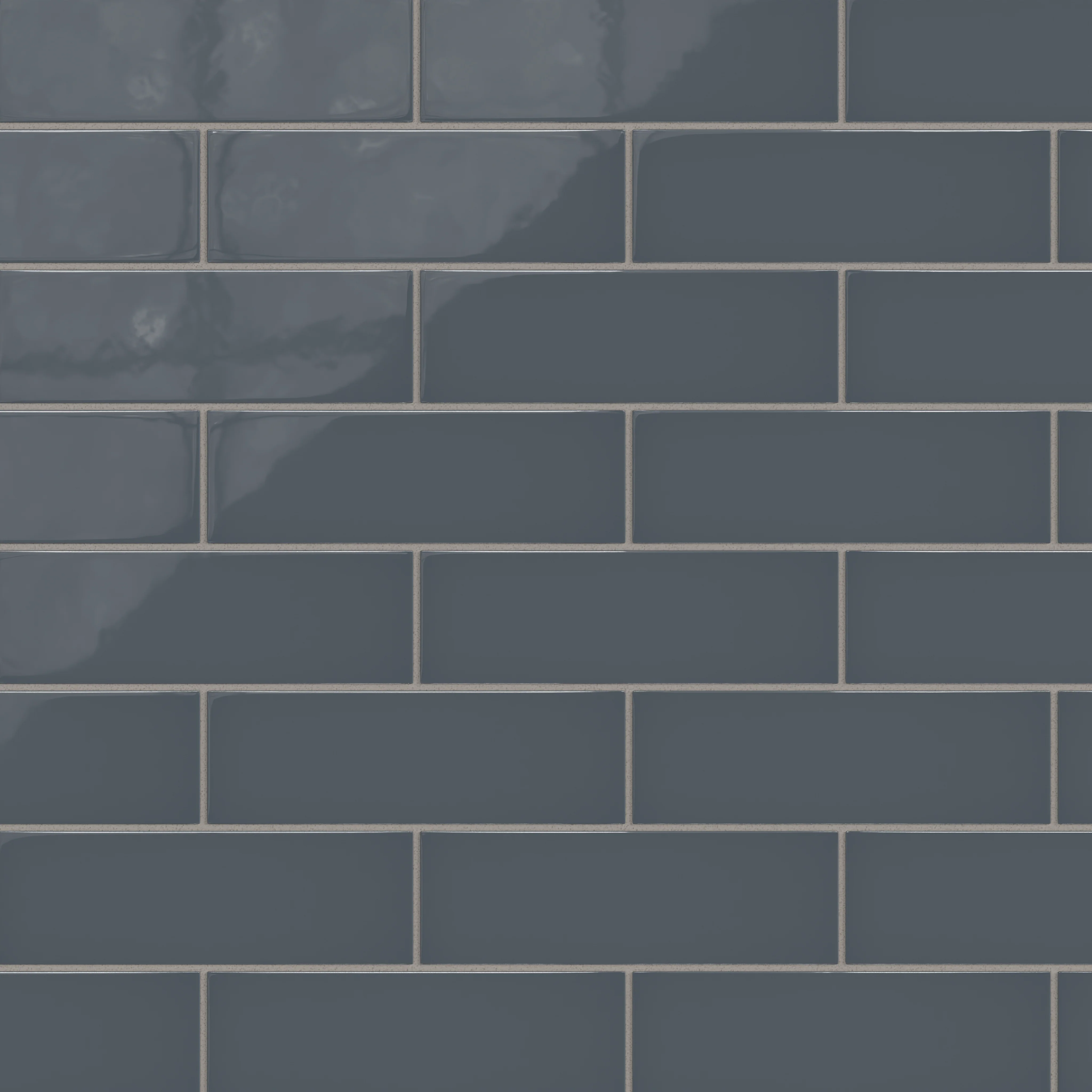 3x9 Natural Press Ceramic Tile in Indigo Gloss - Rockland Interiors Inc.