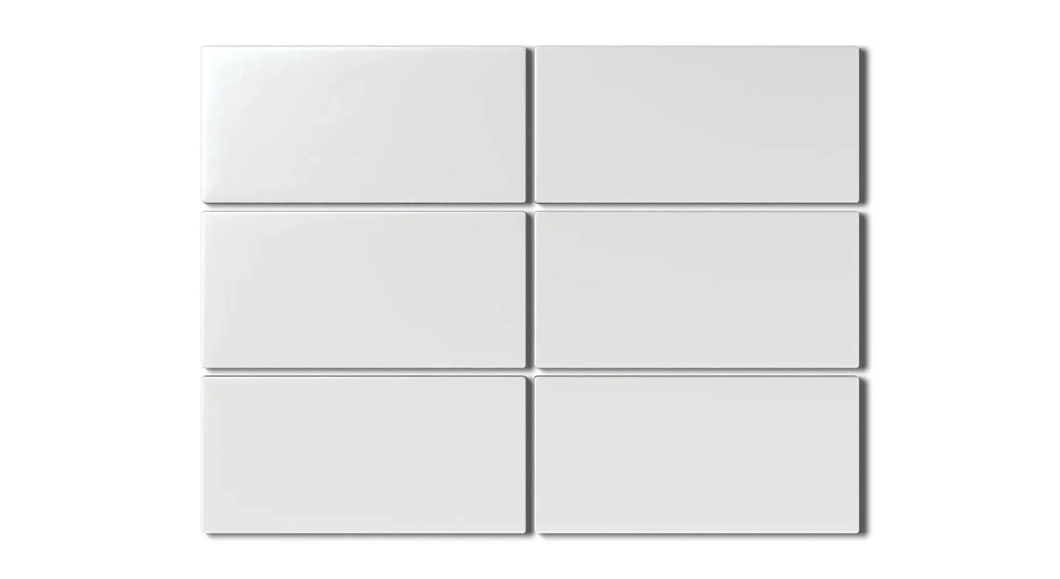 3x6 Natural Press Ceramic Tile in Zinc Matte - Rockland Interiors Inc.