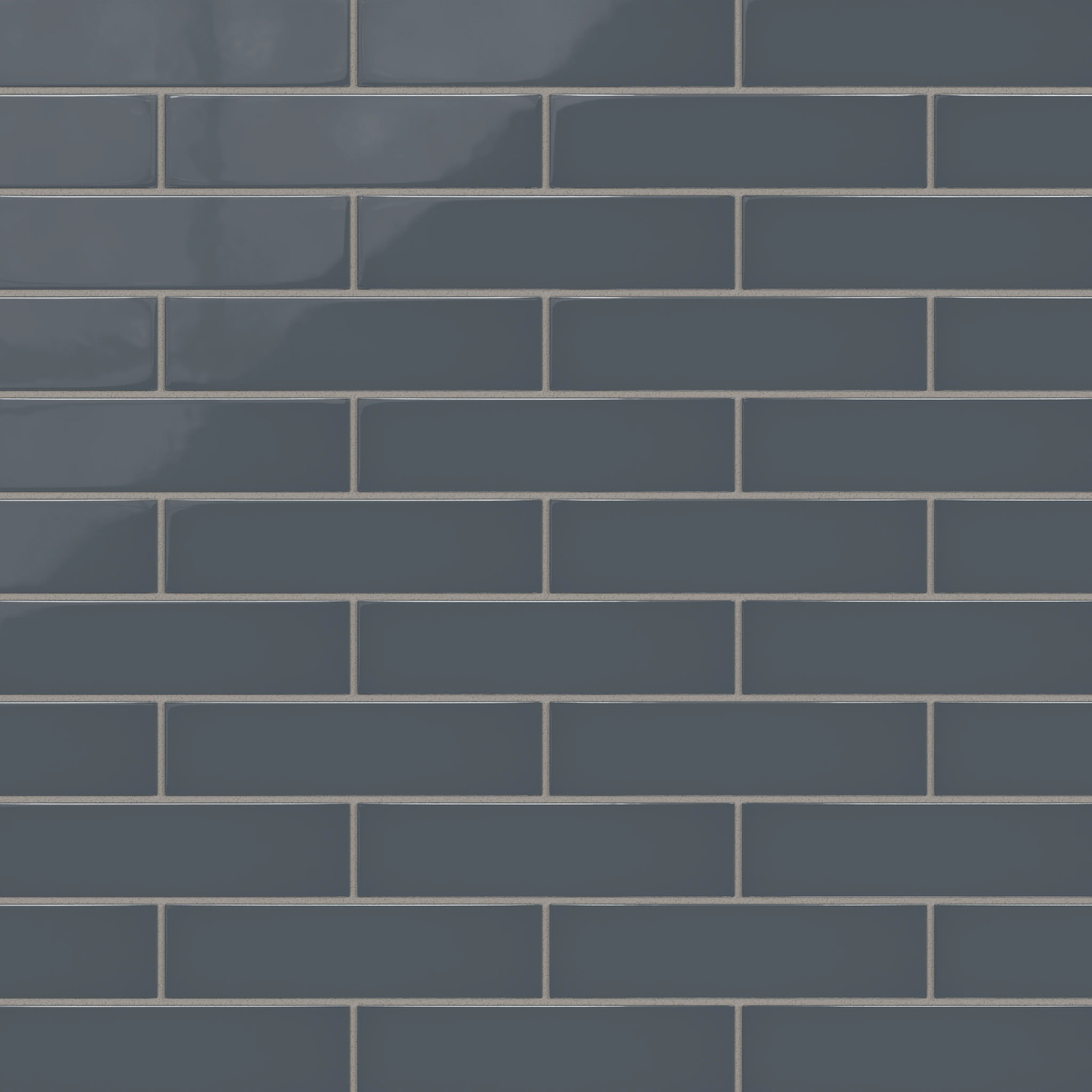 2x8 Natural Press Ceramic Tile in Indigo Gloss - Rockland Interiors Inc.