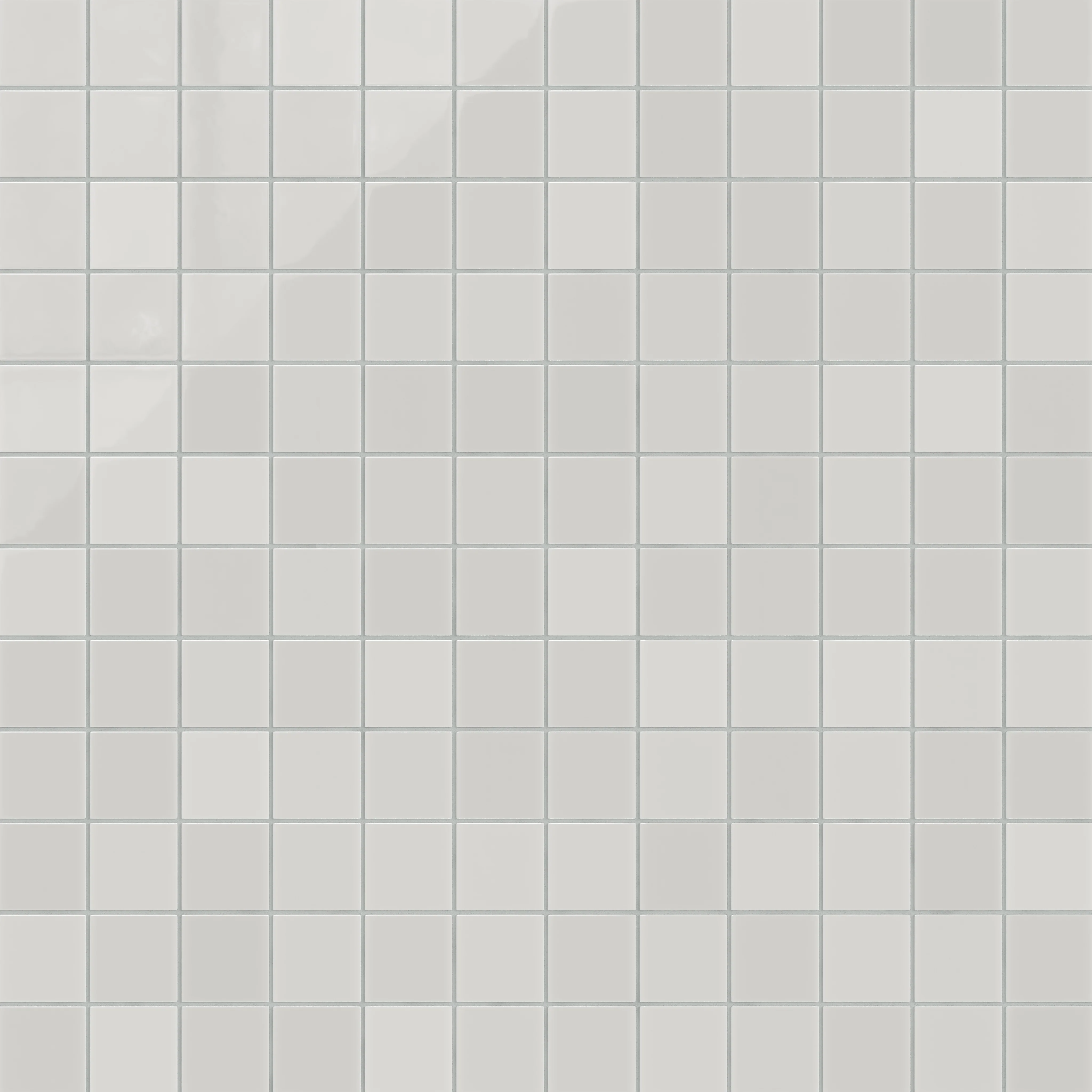 3x3 Straight Set Sheeted Natural Press Ceramic Mosaic Tile in Cloud Cover Gloss - Rockland Interiors Inc.