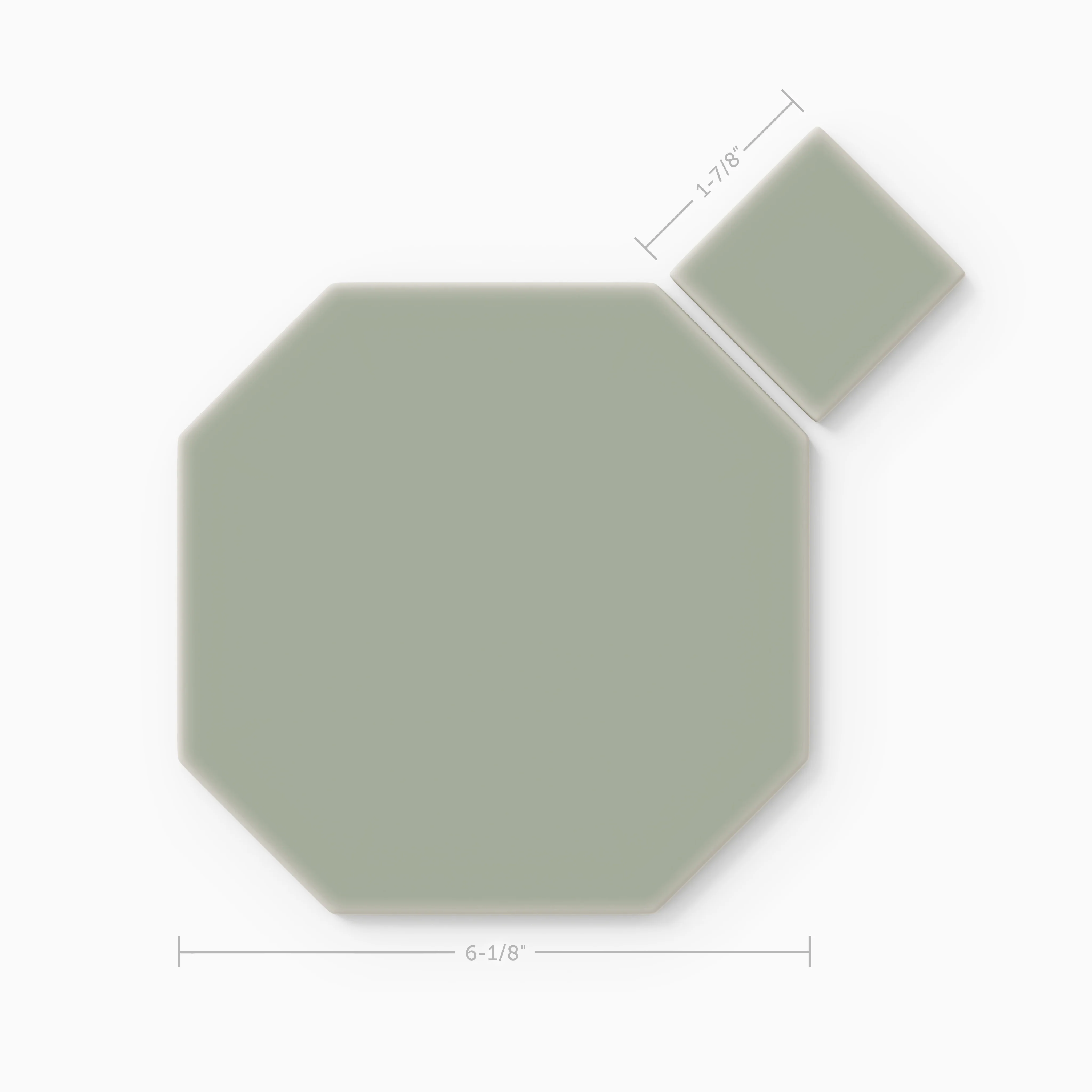 Gramercy Original Ceramic Tile in Rosemary Matte - Rockland Interiors Inc.
