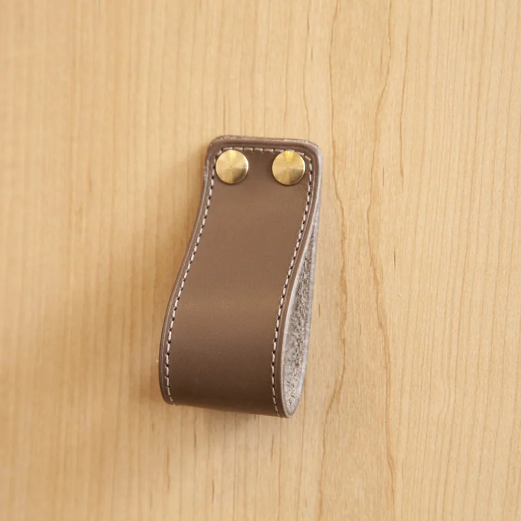 ST-LP01 Stitched Leather Loop Pull - Rockland Interiors Inc.