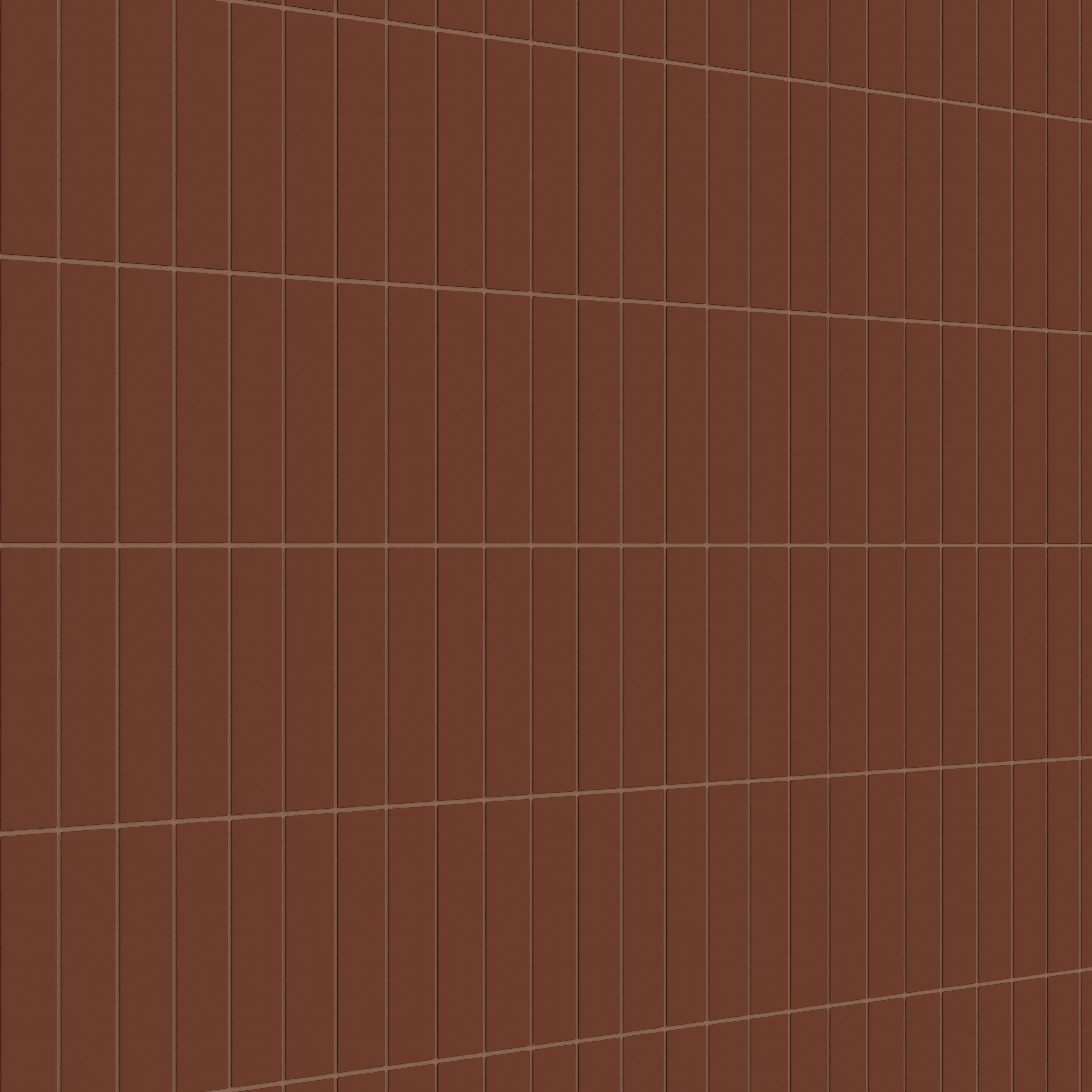 2x8 Natural Press Ceramic Tile in Red Iron Oxide Matte - Rockland Interiors Inc.