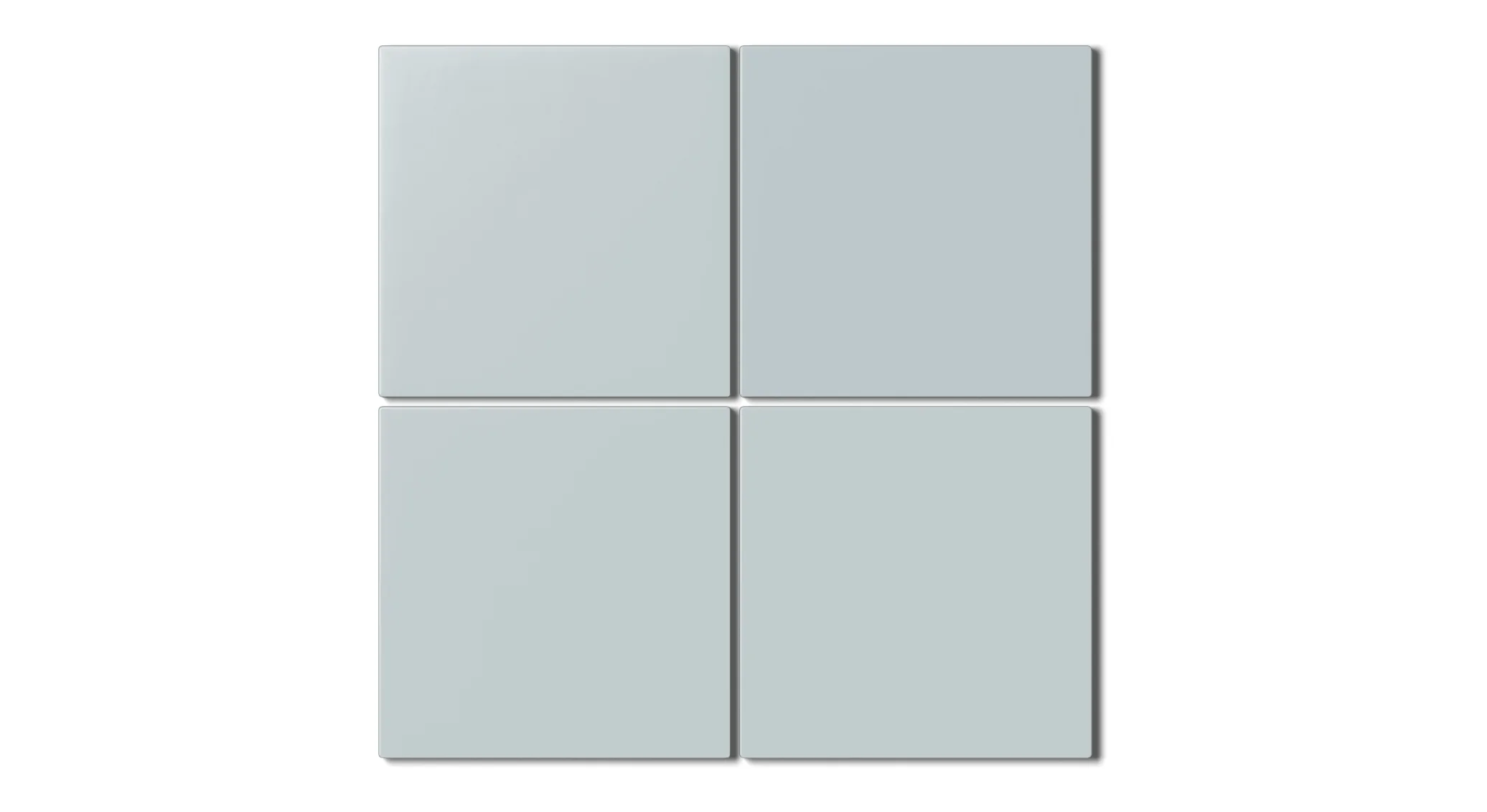 6x6 Natural Press Ceramic Tile in Hood River Matte - Rockland Interiors Inc.
