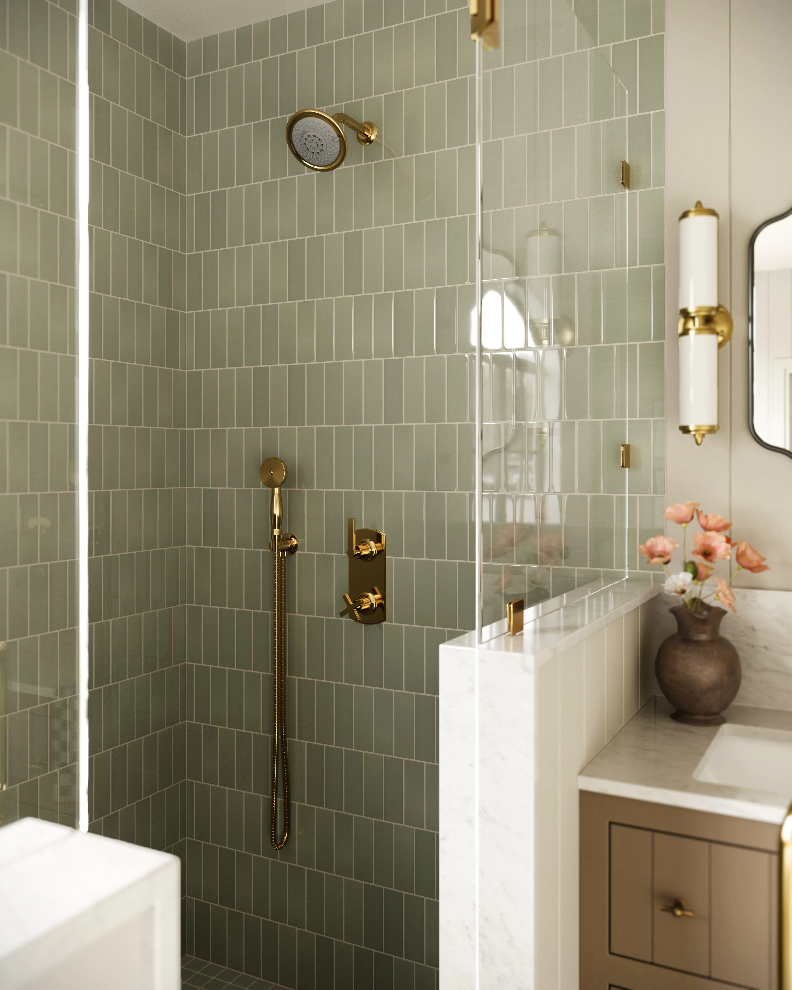 2x6 Natural Press Ceramic Tile in Manzanita Gloss - Rockland Interiors Inc.