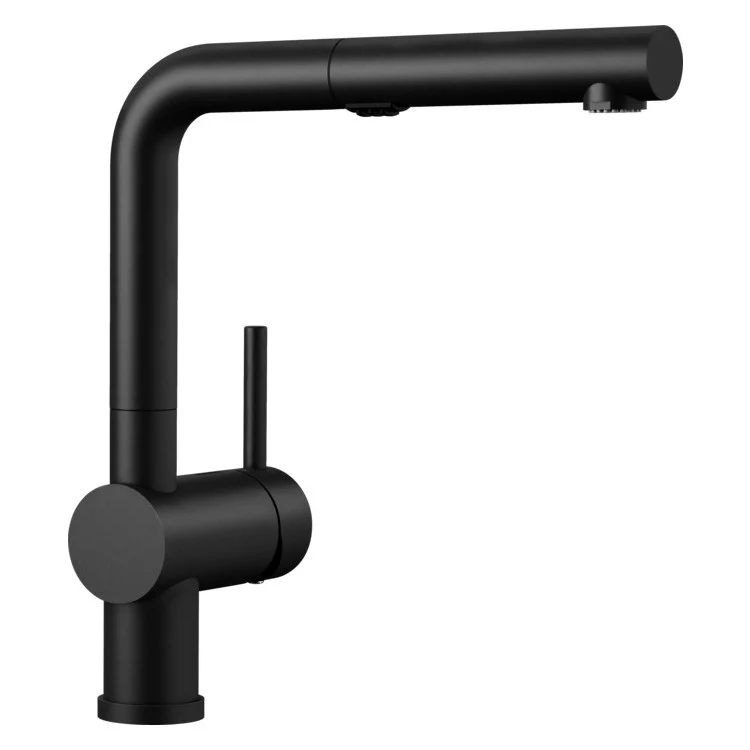 Kitchen Faucet Linus 1 Lever CALGreen Coal Black Pull-Out 2 Function 160 DEG Swivel 1 Hole 1.5 Gallons per Minute - Rockland Interiors Inc.