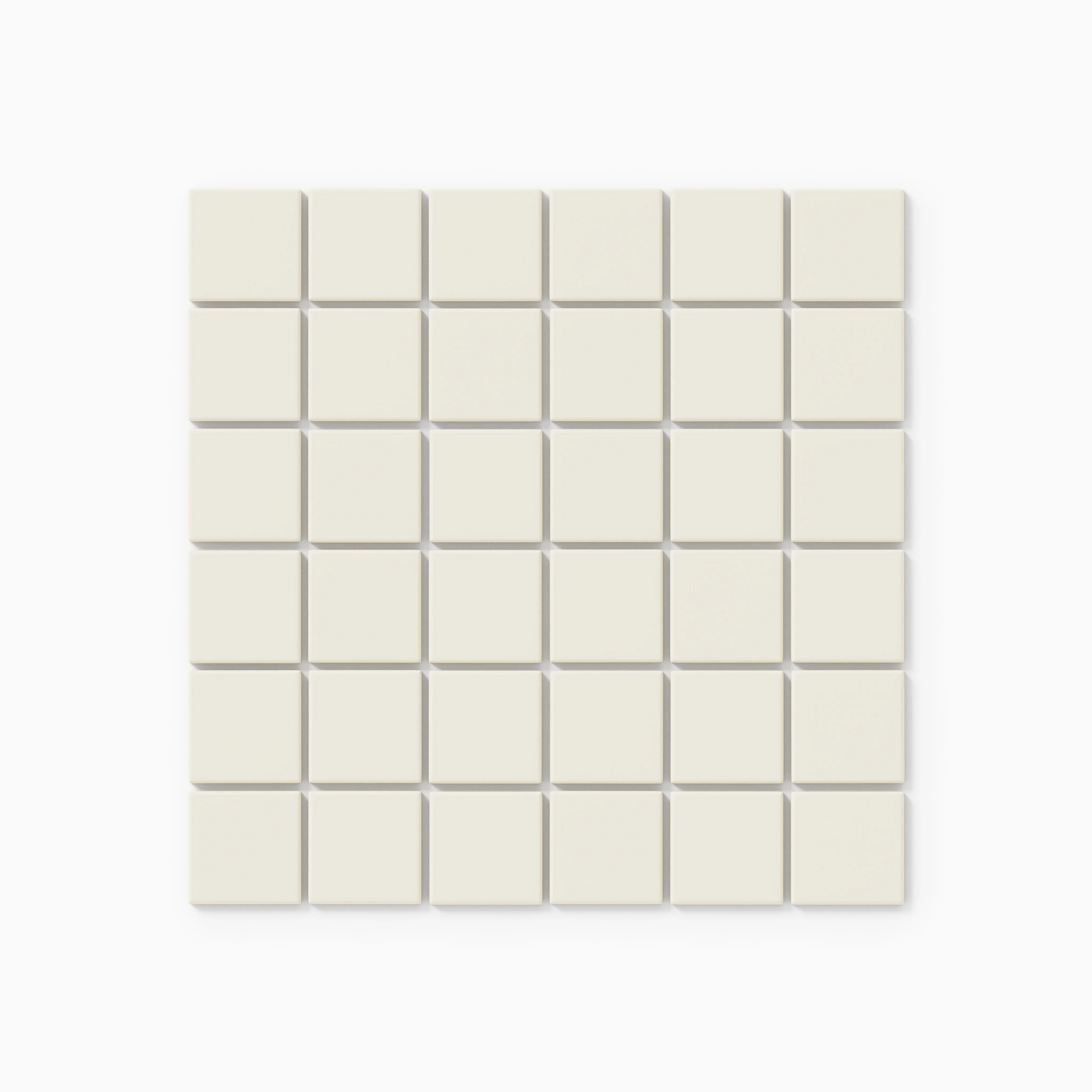 2x2 Straight Set Sheeted Natural Press Ceramic Mosaic Tile in Salt Creek Gloss - Rockland Interiors Inc.