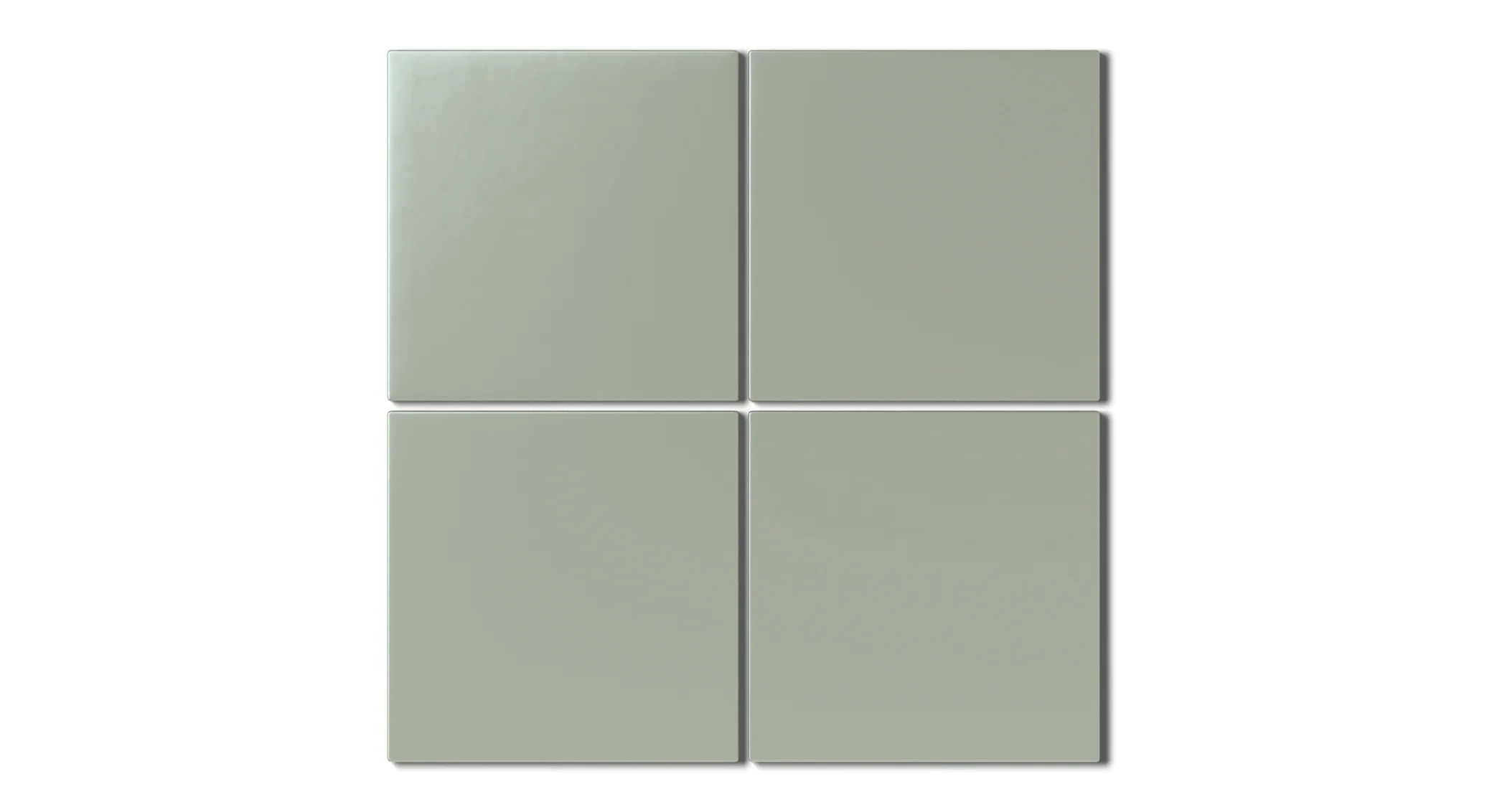 6x6 Natural Press Ceramic Tile in Terre Verte Matte - Rockland Interiors Inc.