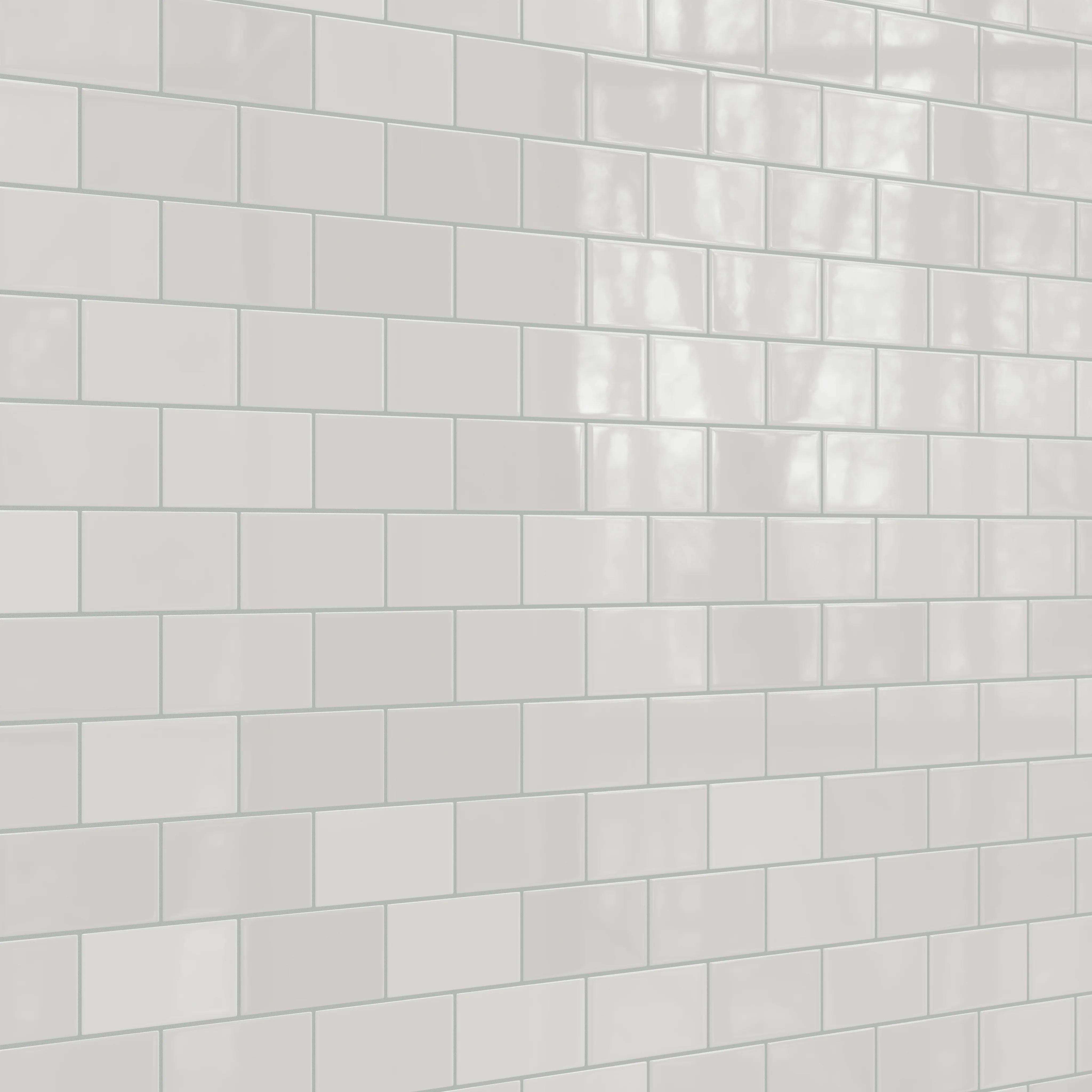 3x6 Natural Press Ceramic Tile in Cloud Cover Gloss - Rockland Interiors Inc.