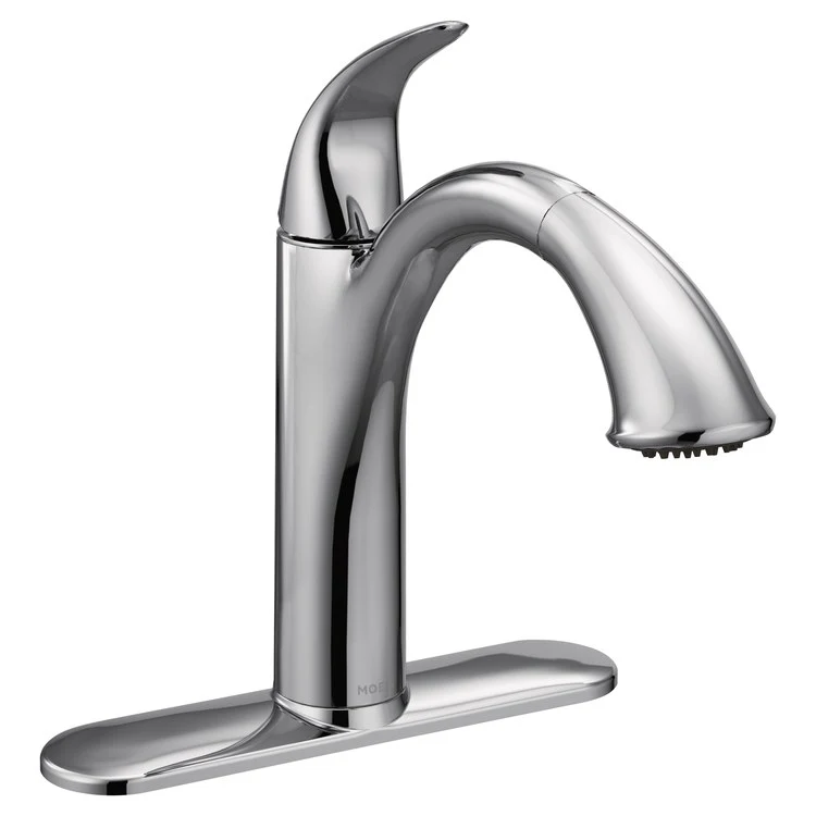 Kitchen Faucet Camerist 1 Lever ADA Chrome Pull-Out High Arc 1/3 Hole 1.5 Gallons per Minute - Rockland Interiors Inc.