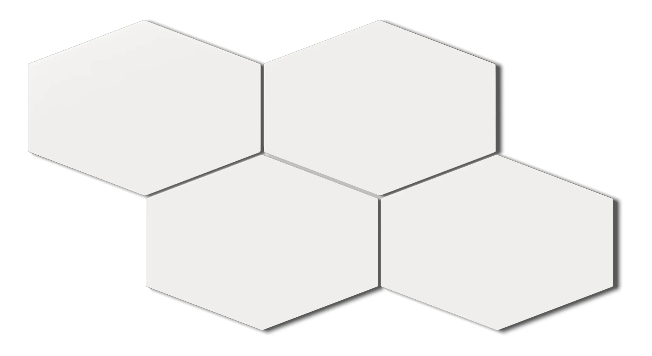Elongated Hexagon Natural Press Ceramic Tile in Salt Creek Matte - Rockland Interiors Inc.