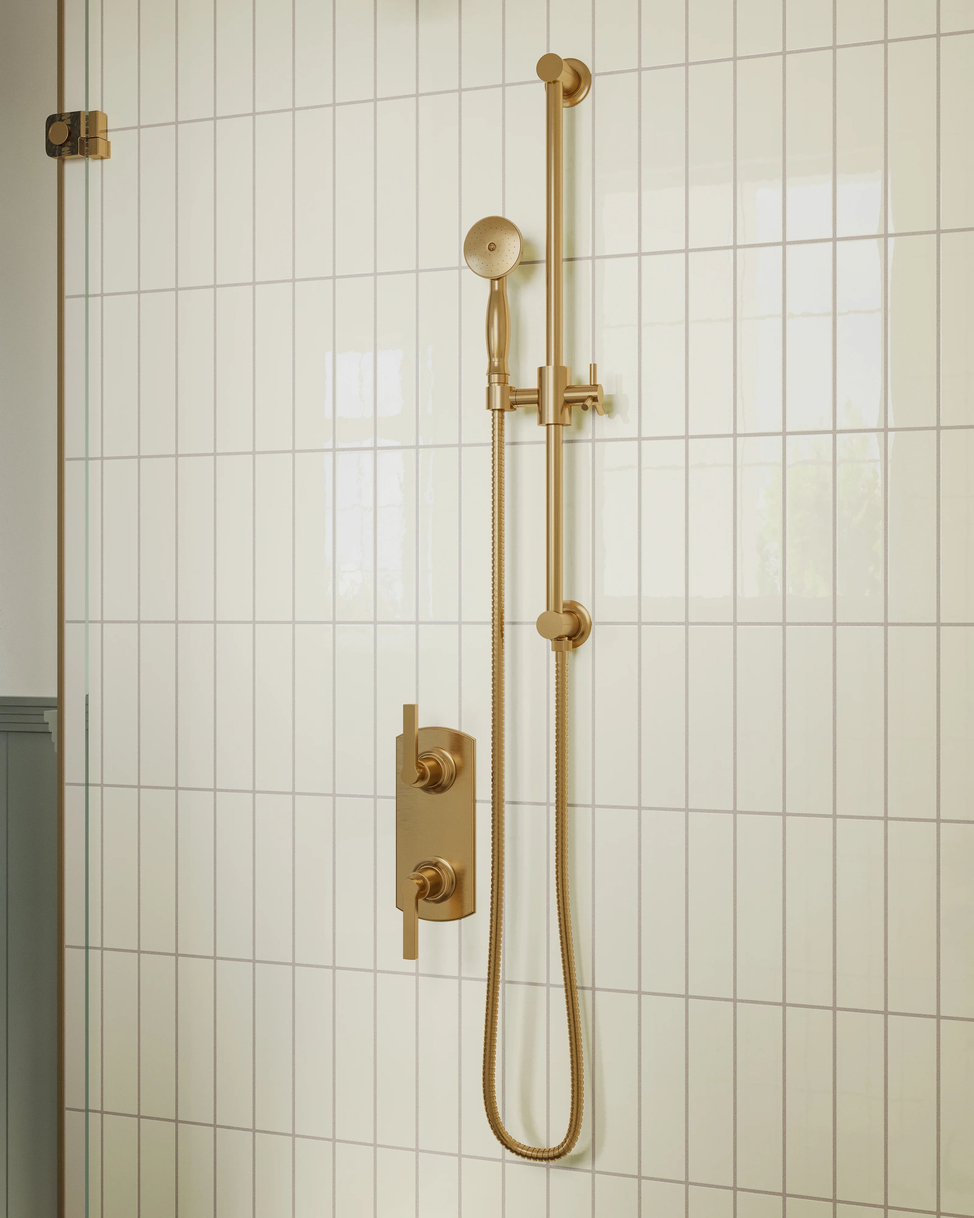 2x8 Natural Press Ceramic Tile in Salt Creek Gloss - Rockland Interiors Inc.