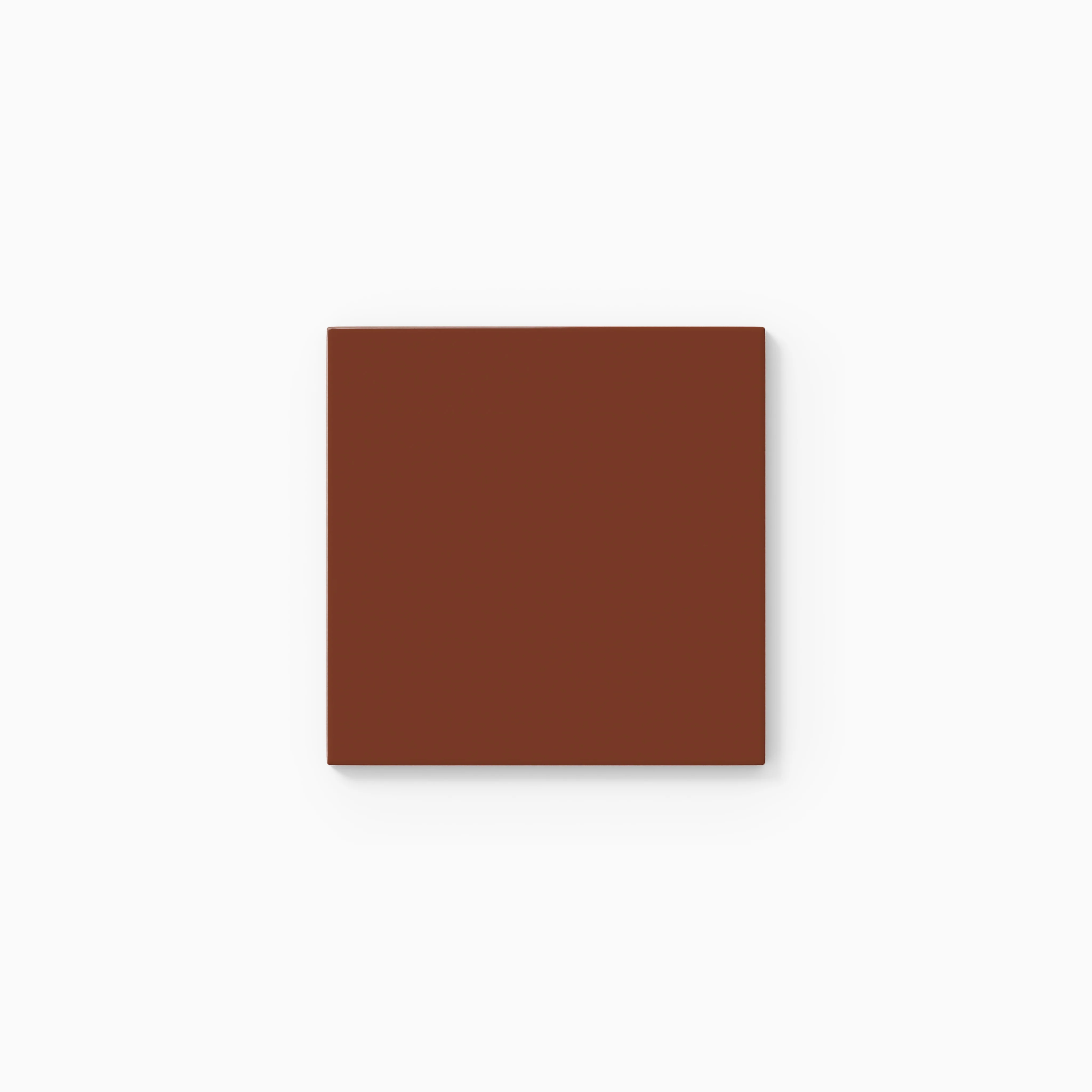 4x4 Natural Press Ceramic Tile in Red Iron Oxide Gloss - Rockland Interiors Inc.