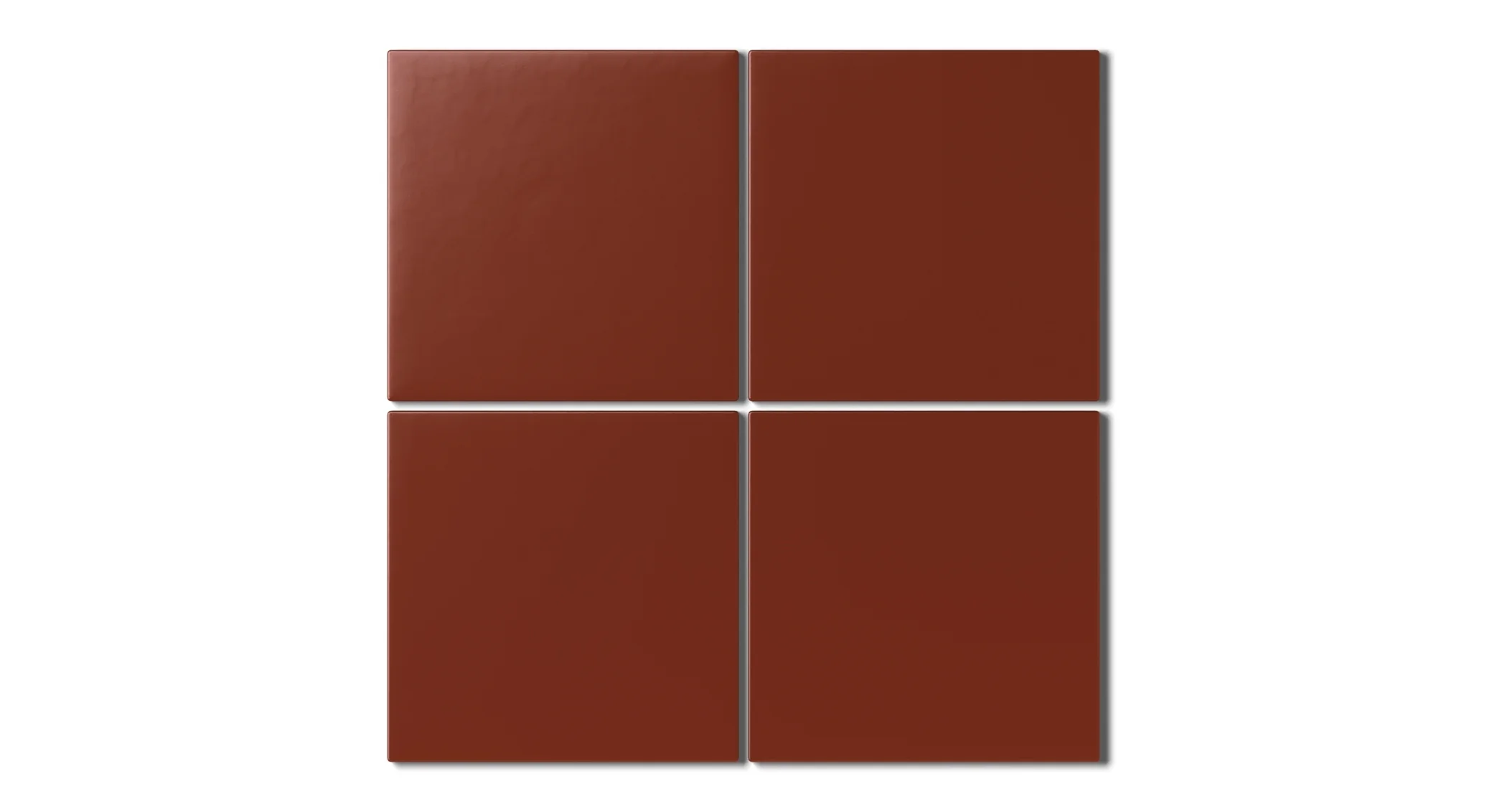 6x6 Natural Press Ceramic Tile in Carmine Matte - Rockland Interiors Inc.