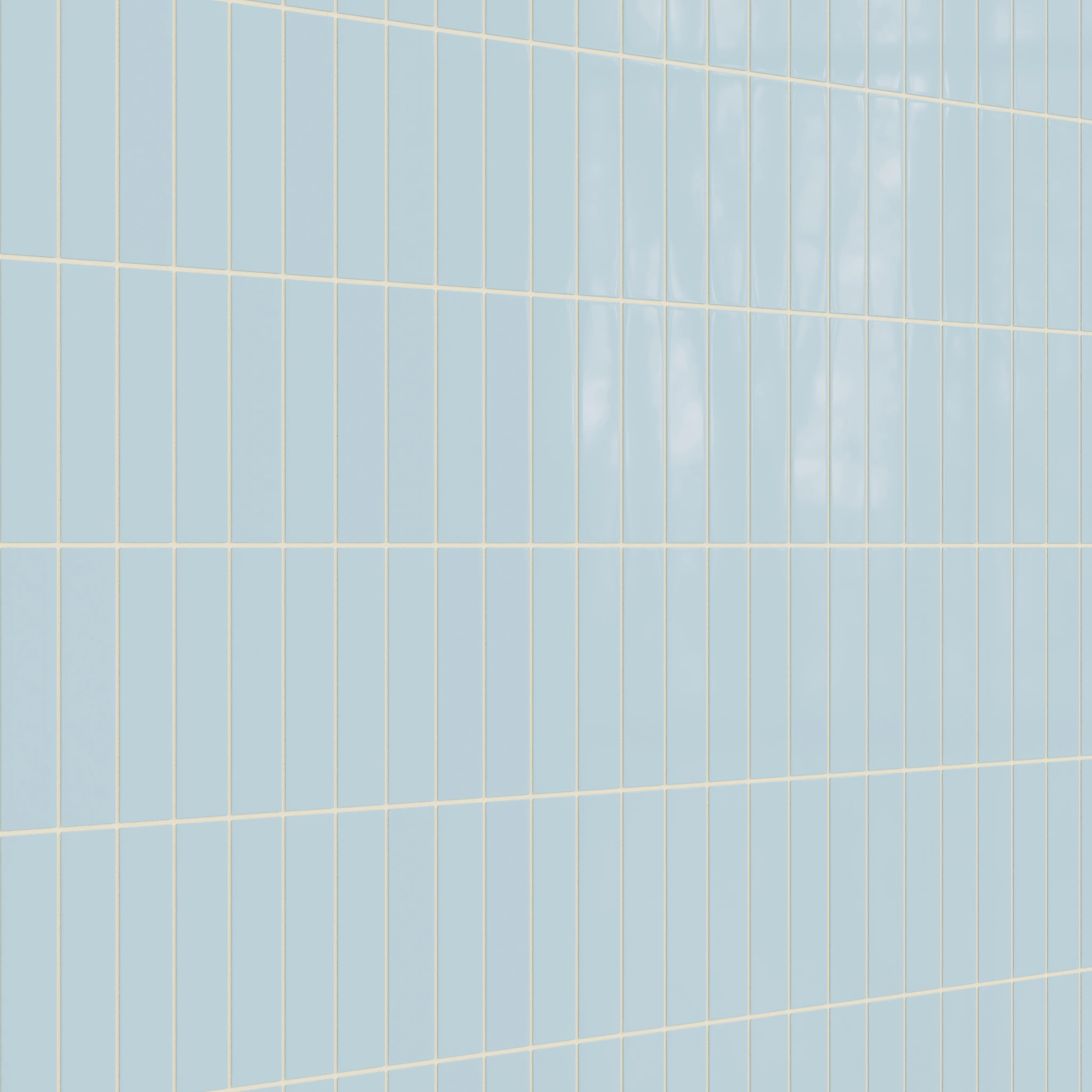 2x8 Natural Press Ceramic Tile in Egyptian Blue Gloss - Rockland Interiors Inc.