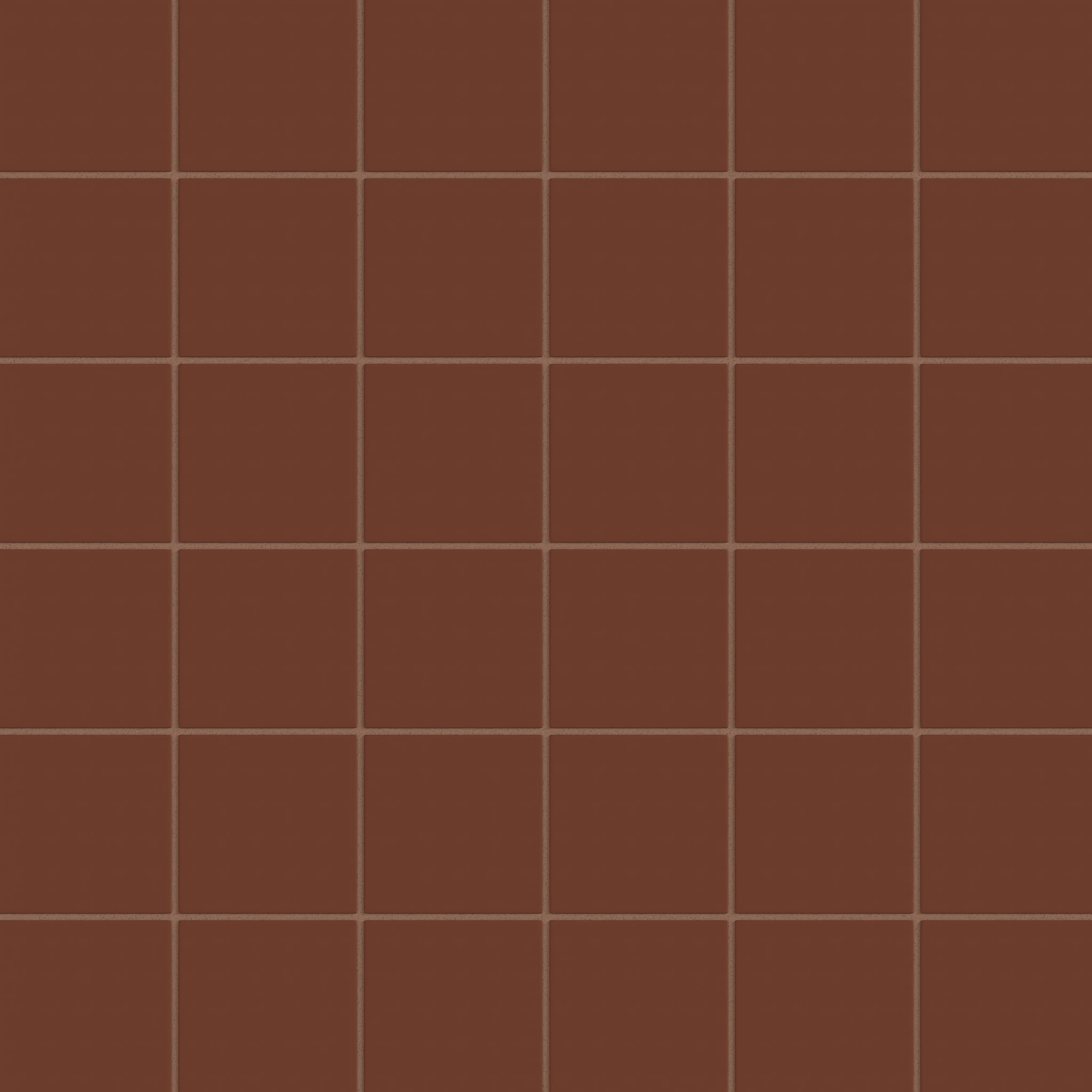 4x4 Natural Press Ceramic Tile in Red Iron Oxide Matte - Rockland Interiors Inc.