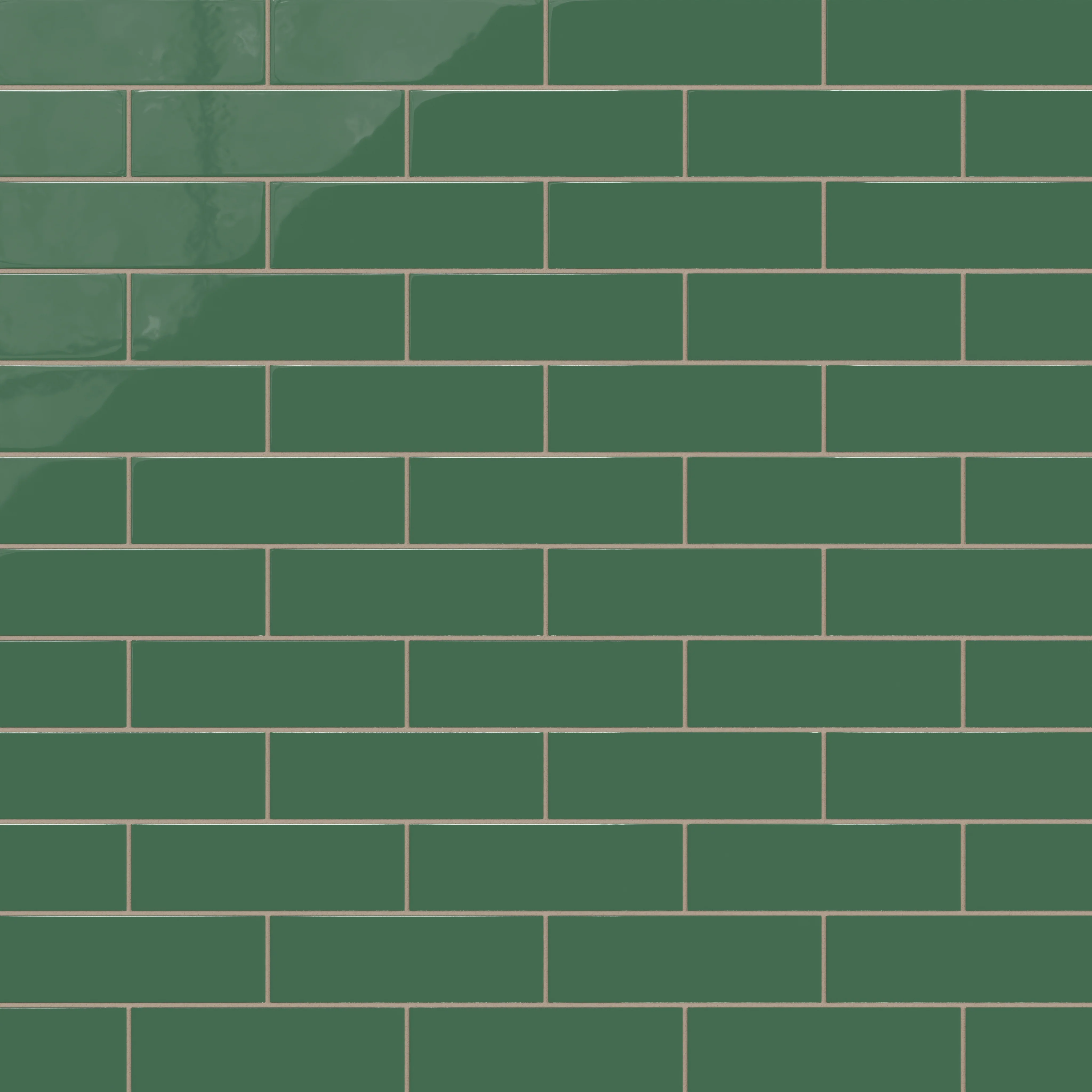 3x9 Natural Press Ceramic Tile in Viridian Gloss - Rockland Interiors Inc.