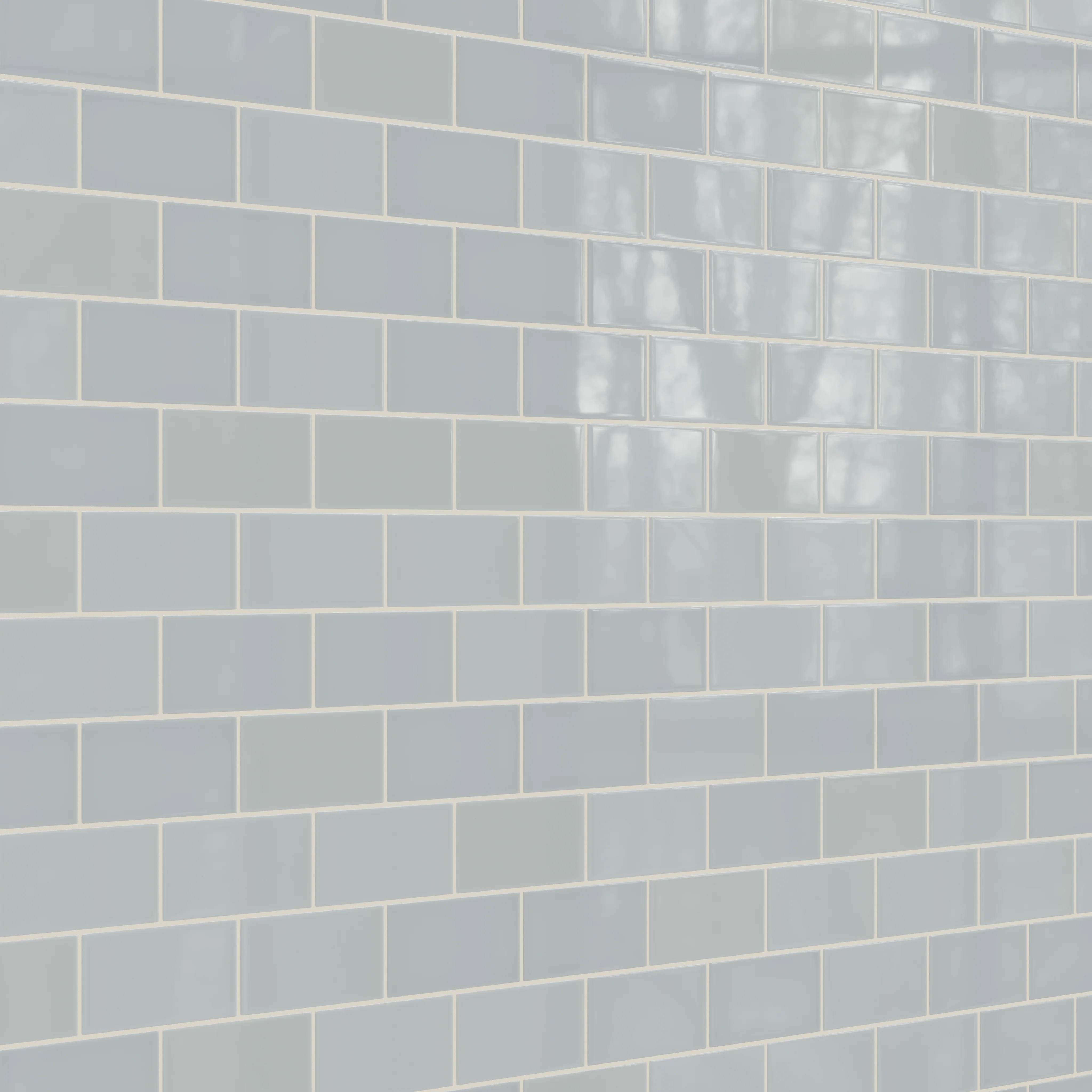 3x6 Natural Press Ceramic Tile in Alberta Blue Gloss - Rockland Interiors Inc.