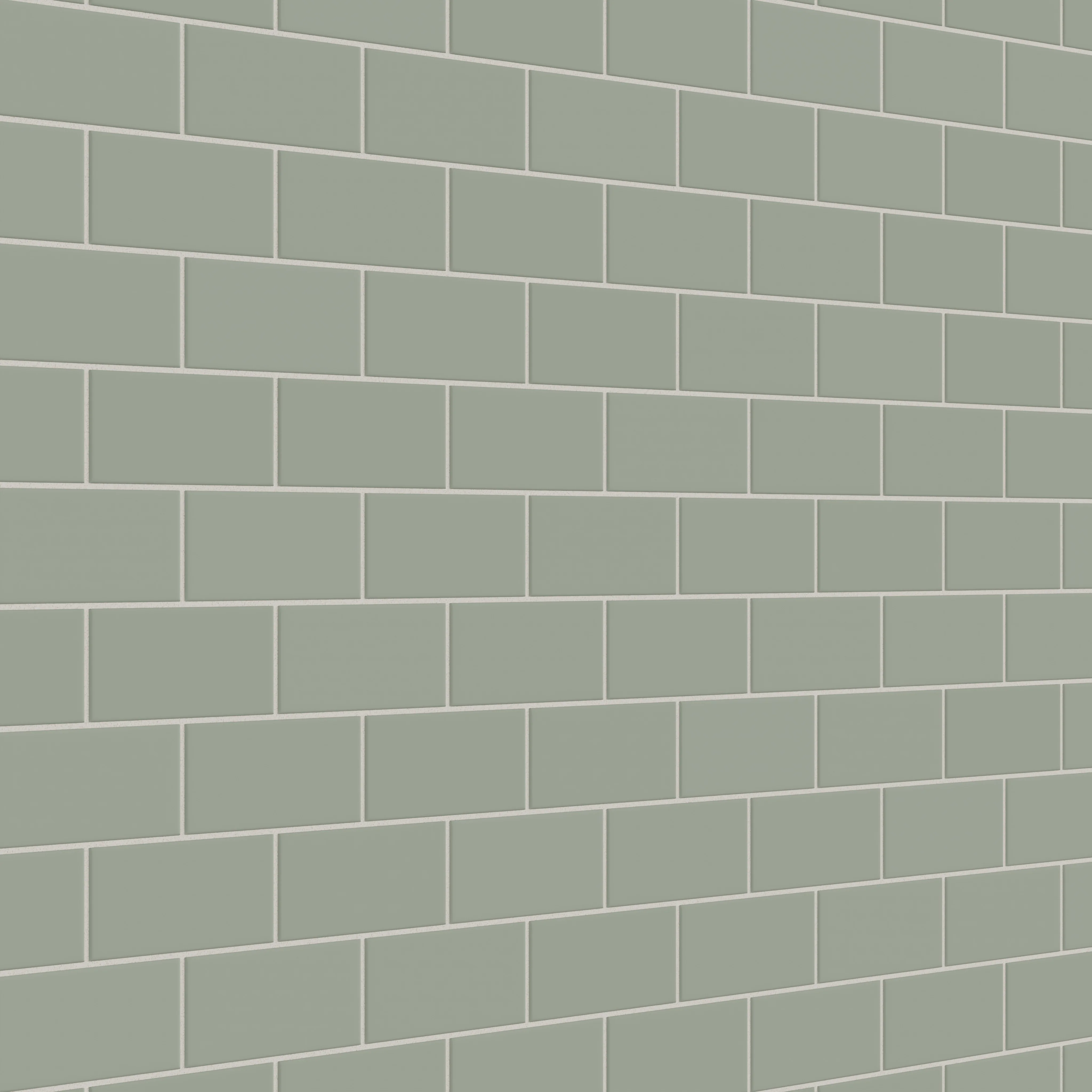 3x6 Natural Press Ceramic Tile in Terre Verte Matte - Rockland Interiors Inc.