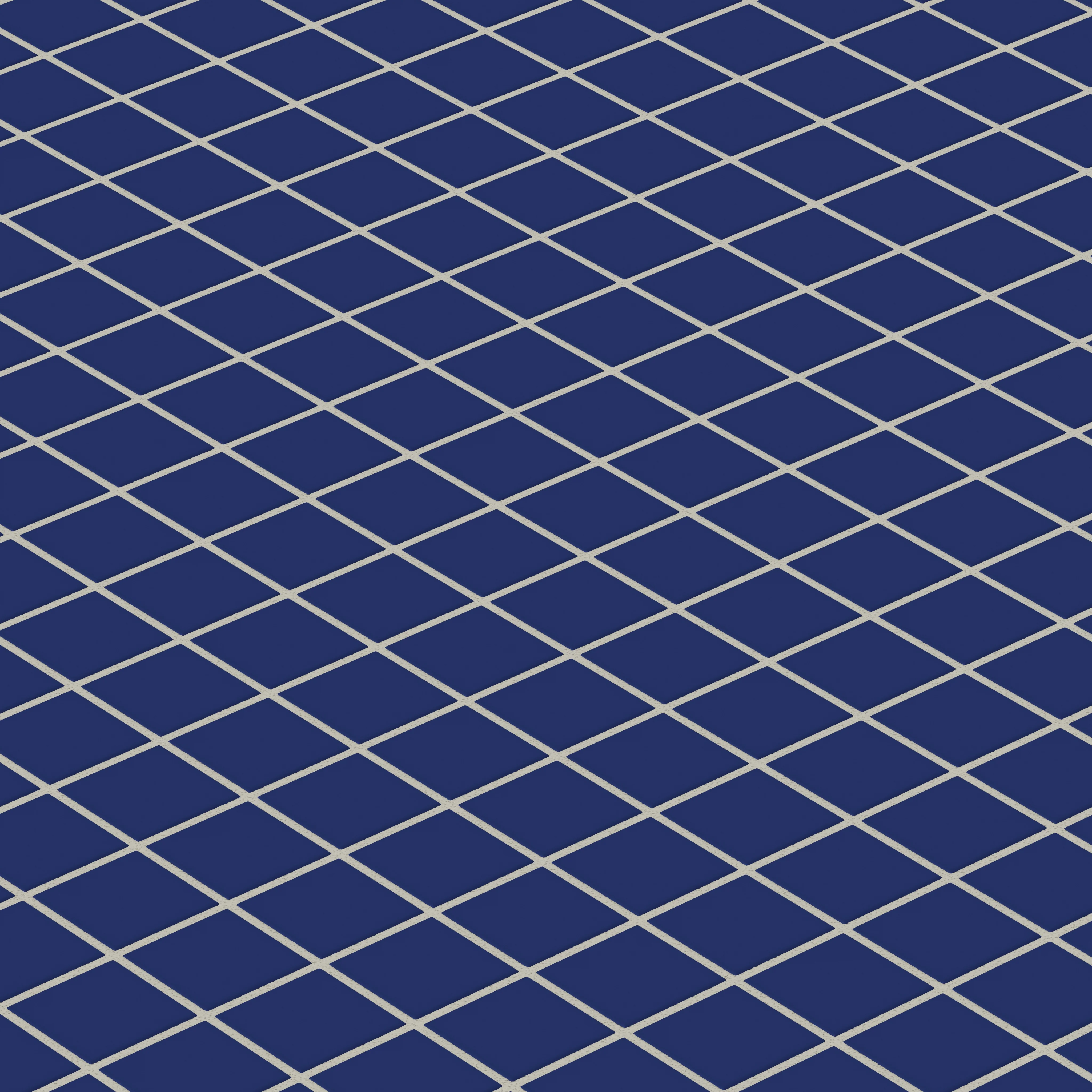 2x2 Straight Set Sheeted Natural Press Ceramic Mosaic Tile in Ultramarine Matte - Rockland Interiors Inc.
