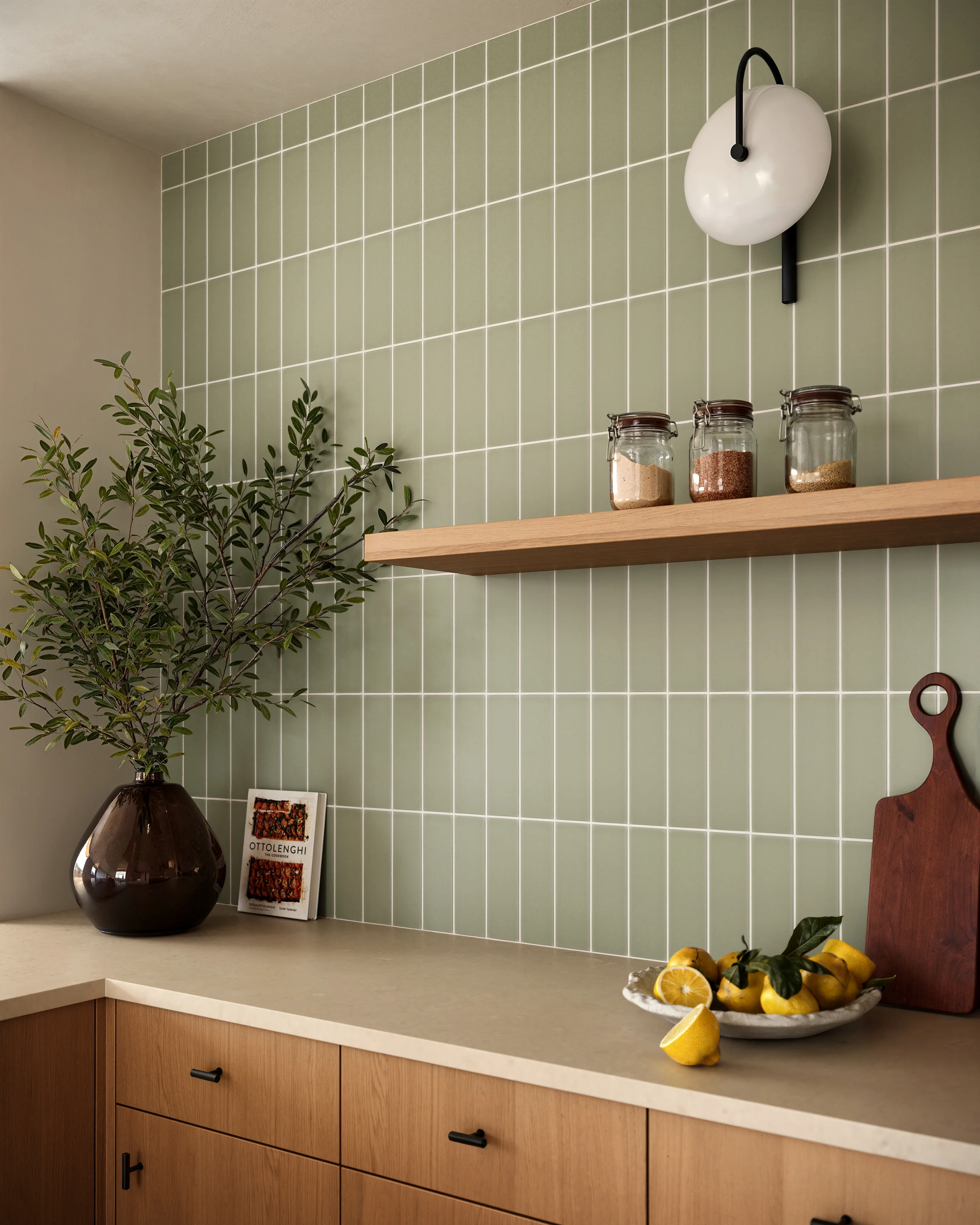 3x9 Natural Press Ceramic Tile in Manzanita Matte - Rockland Interiors Inc.