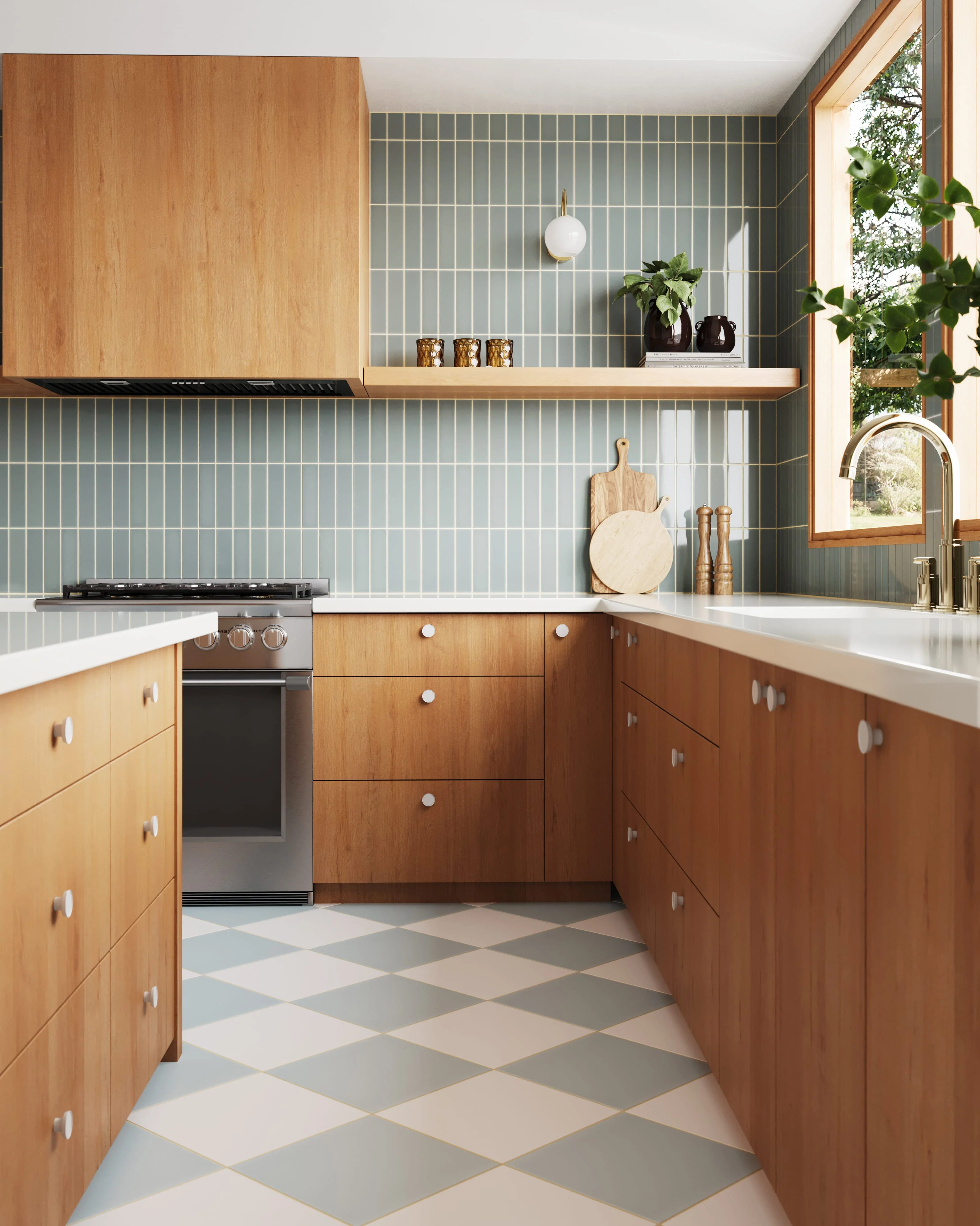 12x12 Natural Press Ceramic Tile in Salt Creek and Hood River - Rockland Interiors Inc.