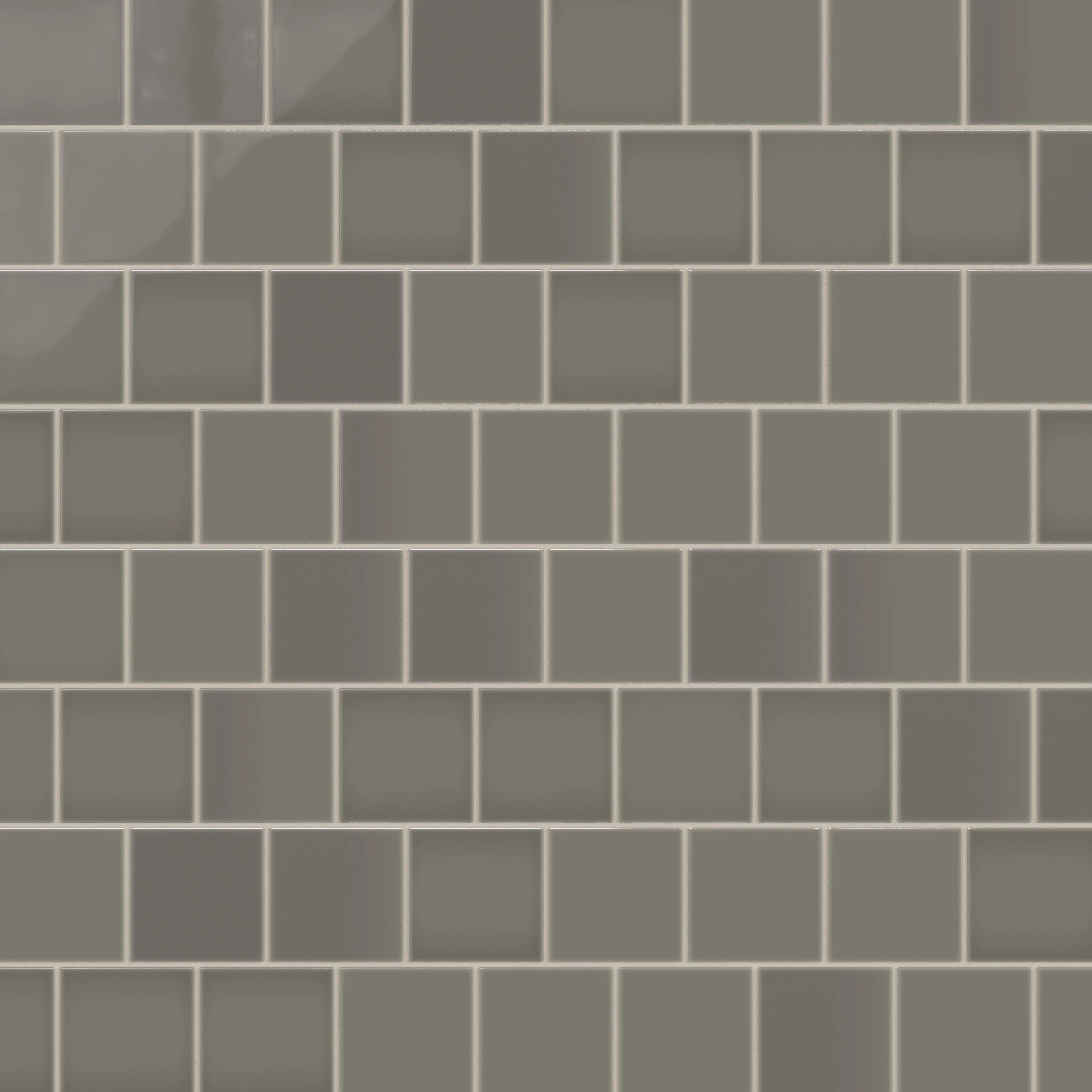4x4 Natural Press Ceramic Tile in Timberline Gloss - Rockland Interiors Inc.