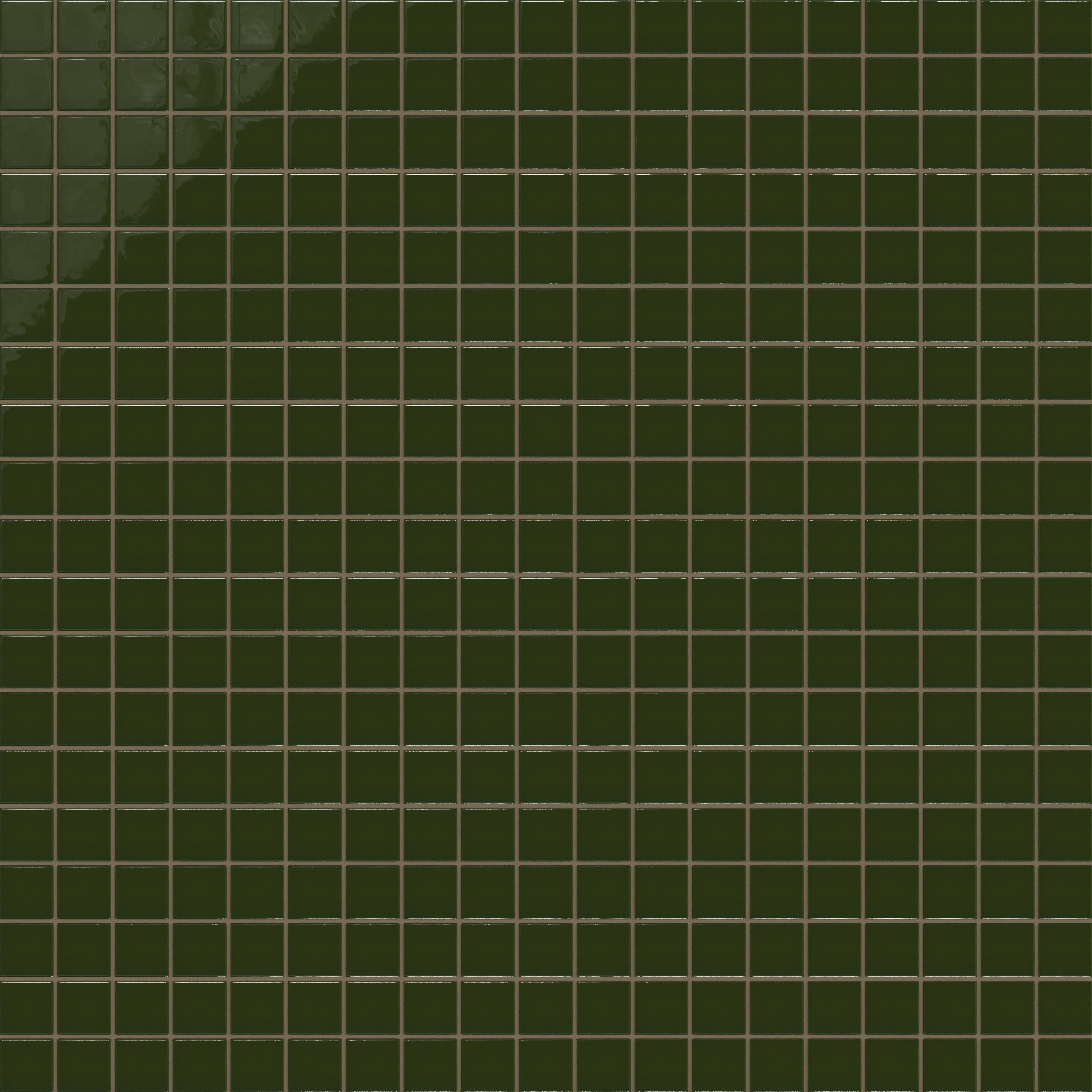2x2 Straight Set Sheeted Natural Press Ceramic Mosaic Tile in Green Apatite Gloss - Rockland Interiors Inc.