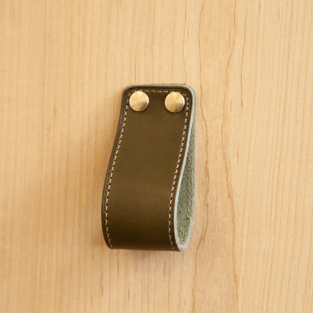 ST-LP01 Stitched Leather Loop Pull - Rockland Interiors Inc.