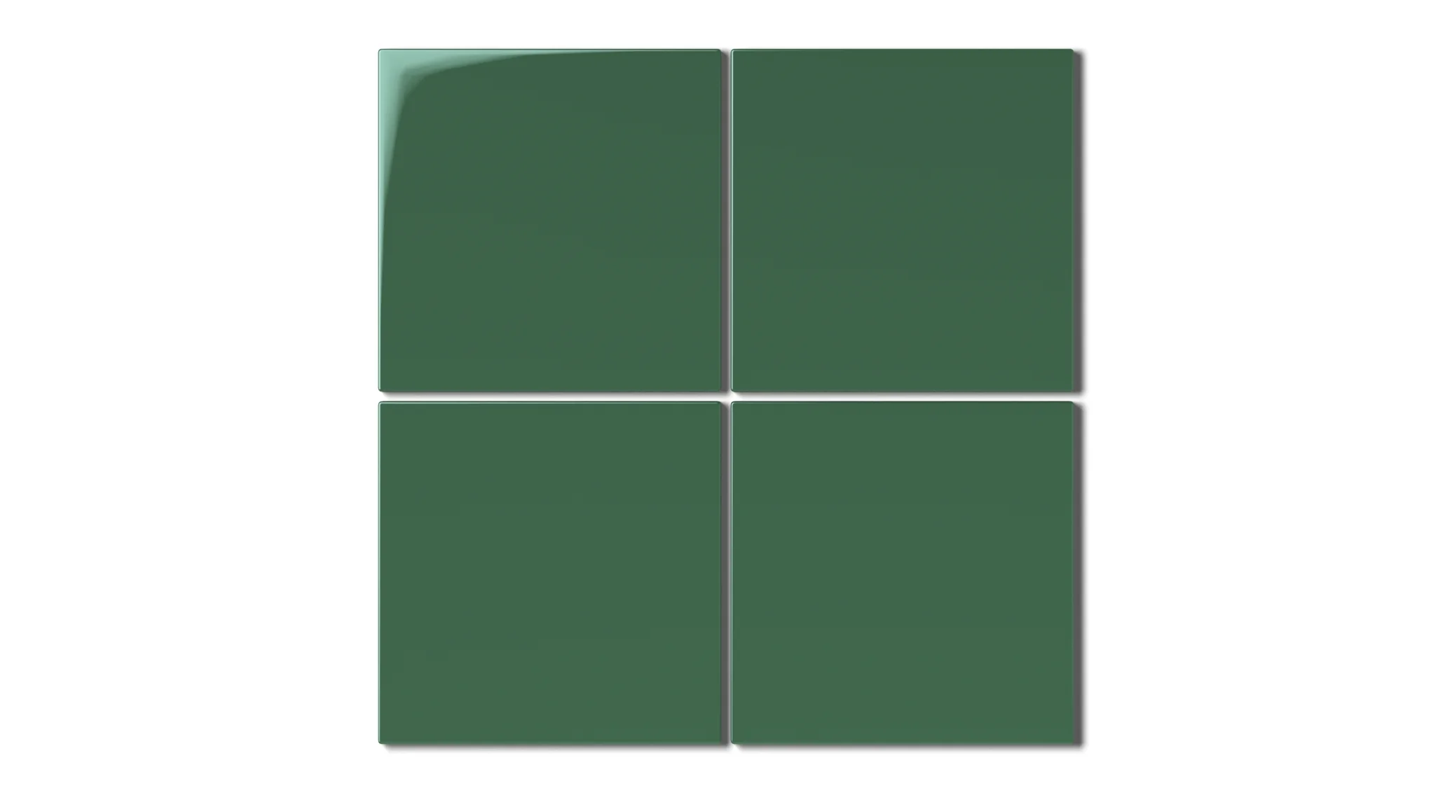 6x6 Natural Press Ceramic Tile in Viridian Gloss - Rockland Interiors Inc.