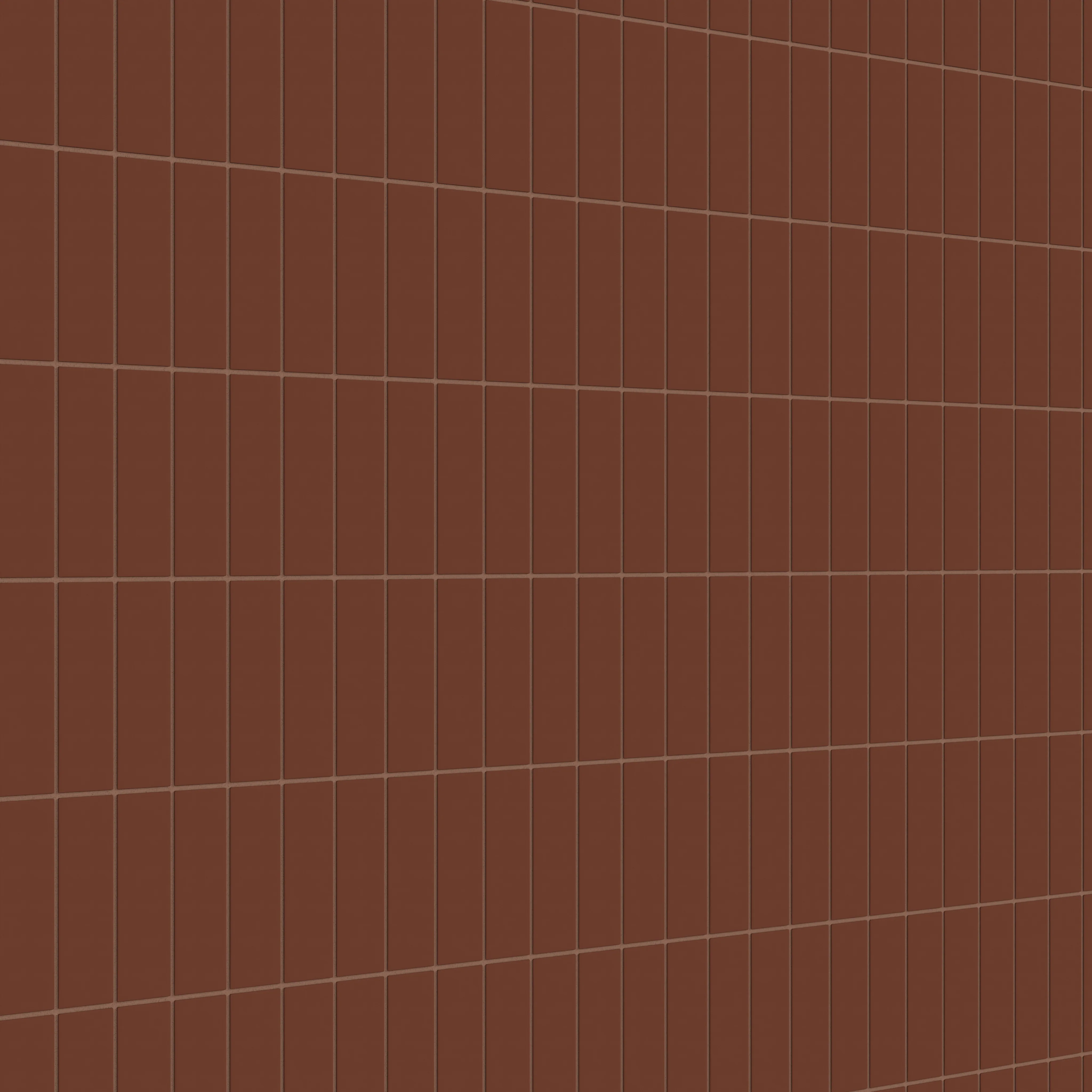 2x6 Natural Press Ceramic Tile in Red Iron Oxide Matte - Rockland Interiors Inc.