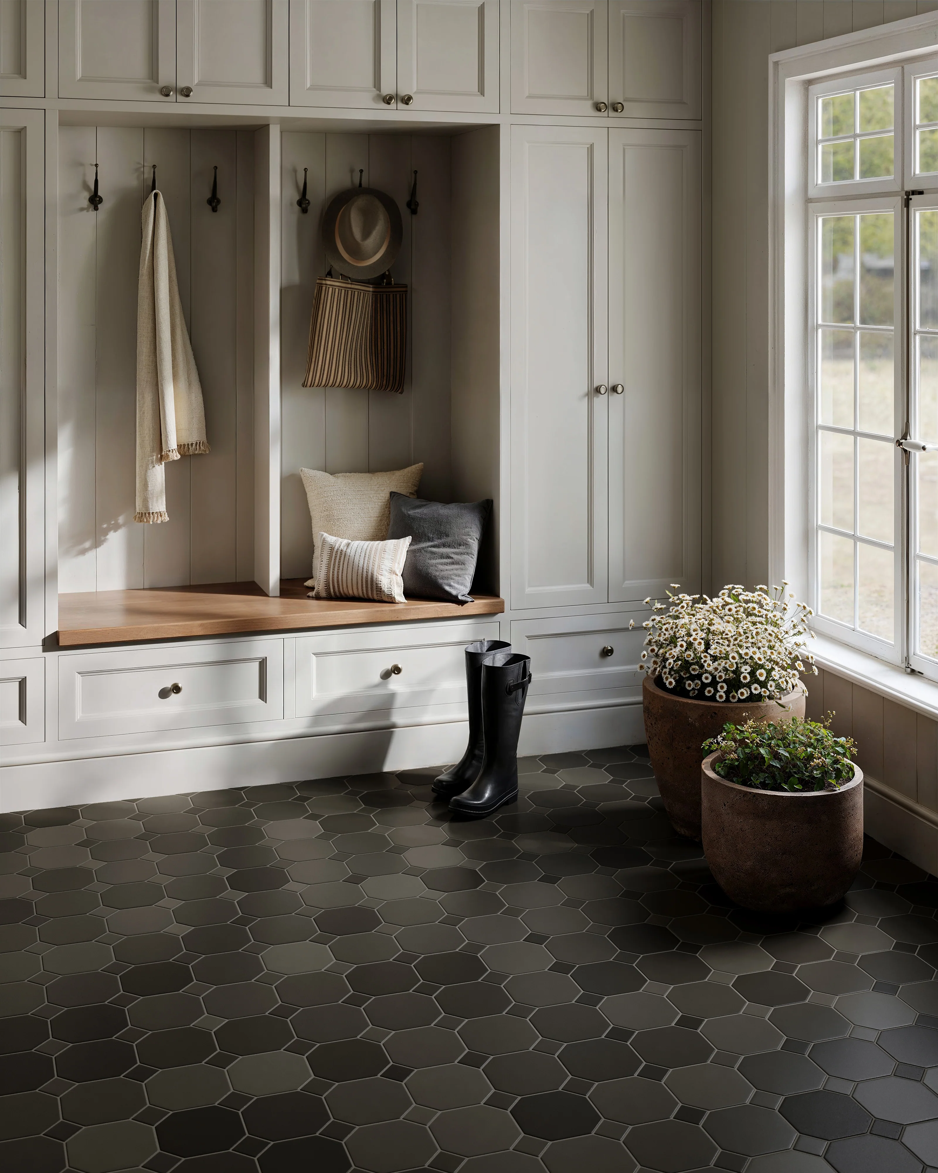 Gramercy Original Ceramic Tile in Graphite - Rockland Interiors Inc.