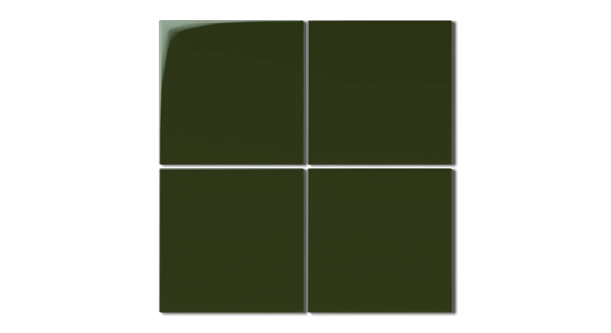 6x6 Natural Press Ceramic Tile in Green Apatite Gloss - Rockland Interiors Inc.