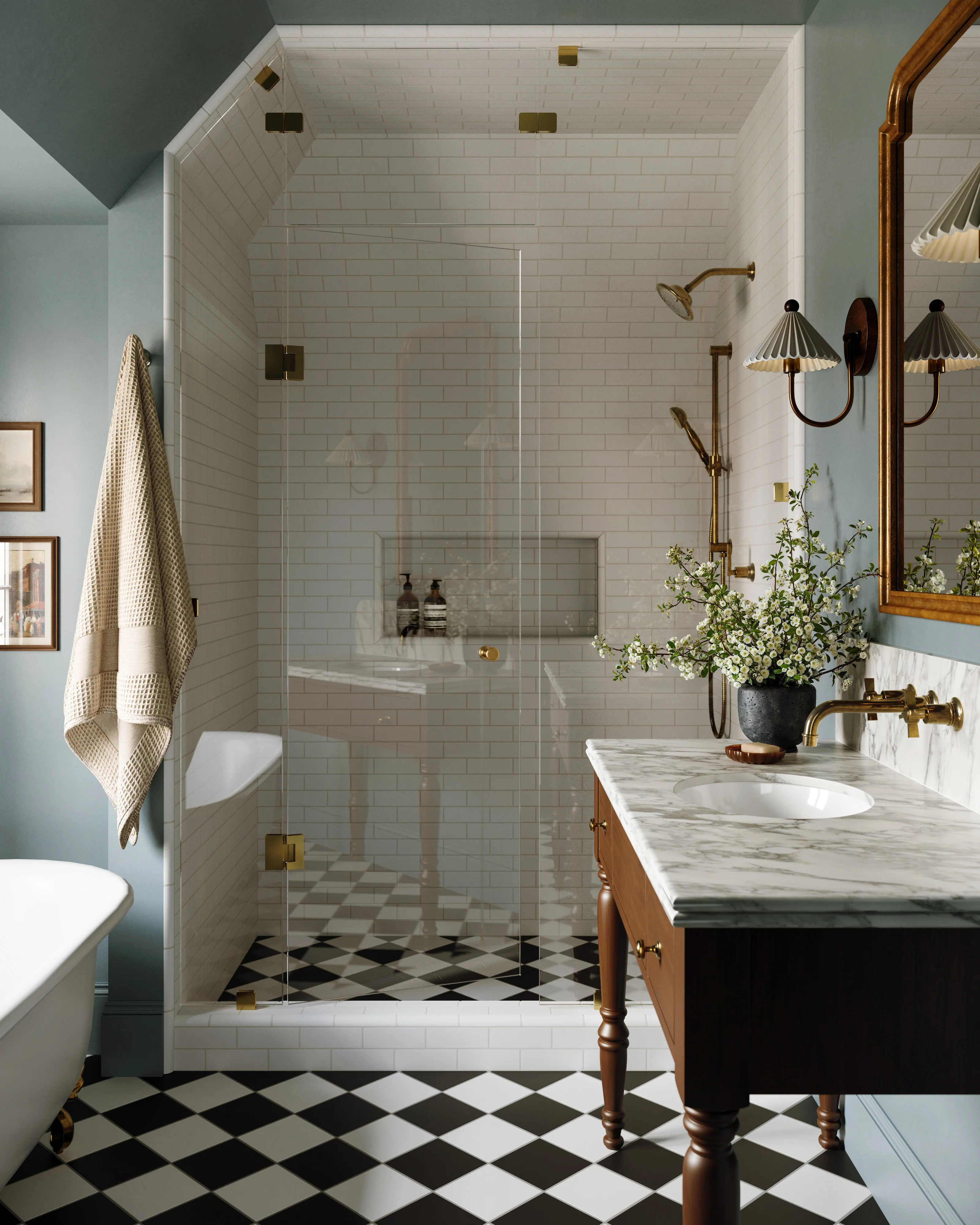 2x6 Natural Press Ceramic Tile in Salt Creek Matte - Rockland Interiors Inc.