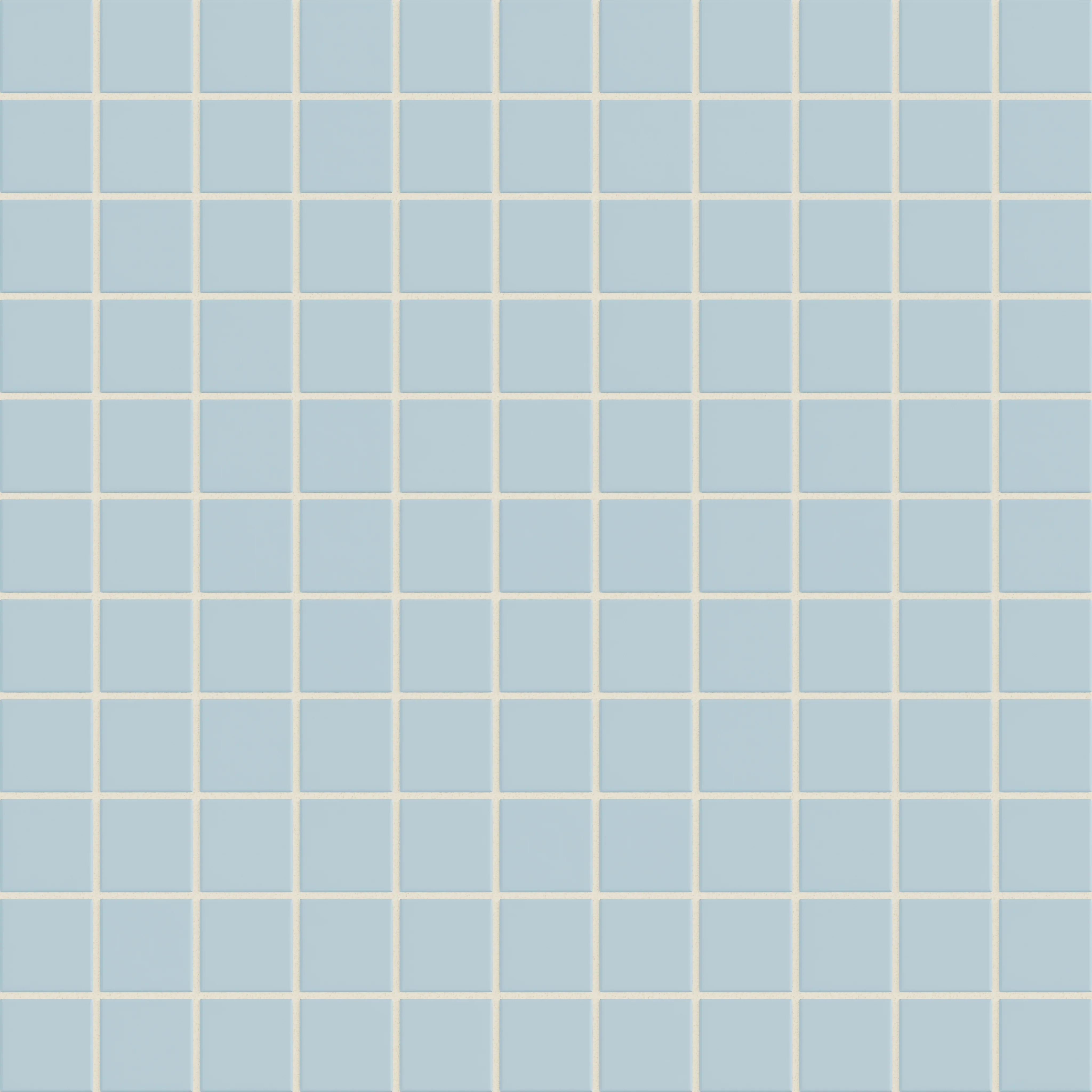 2x2 Straight Set Sheeted Natural Press Ceramic Mosaic Tile in Egyptian Blue Matte - Rockland Interiors Inc.