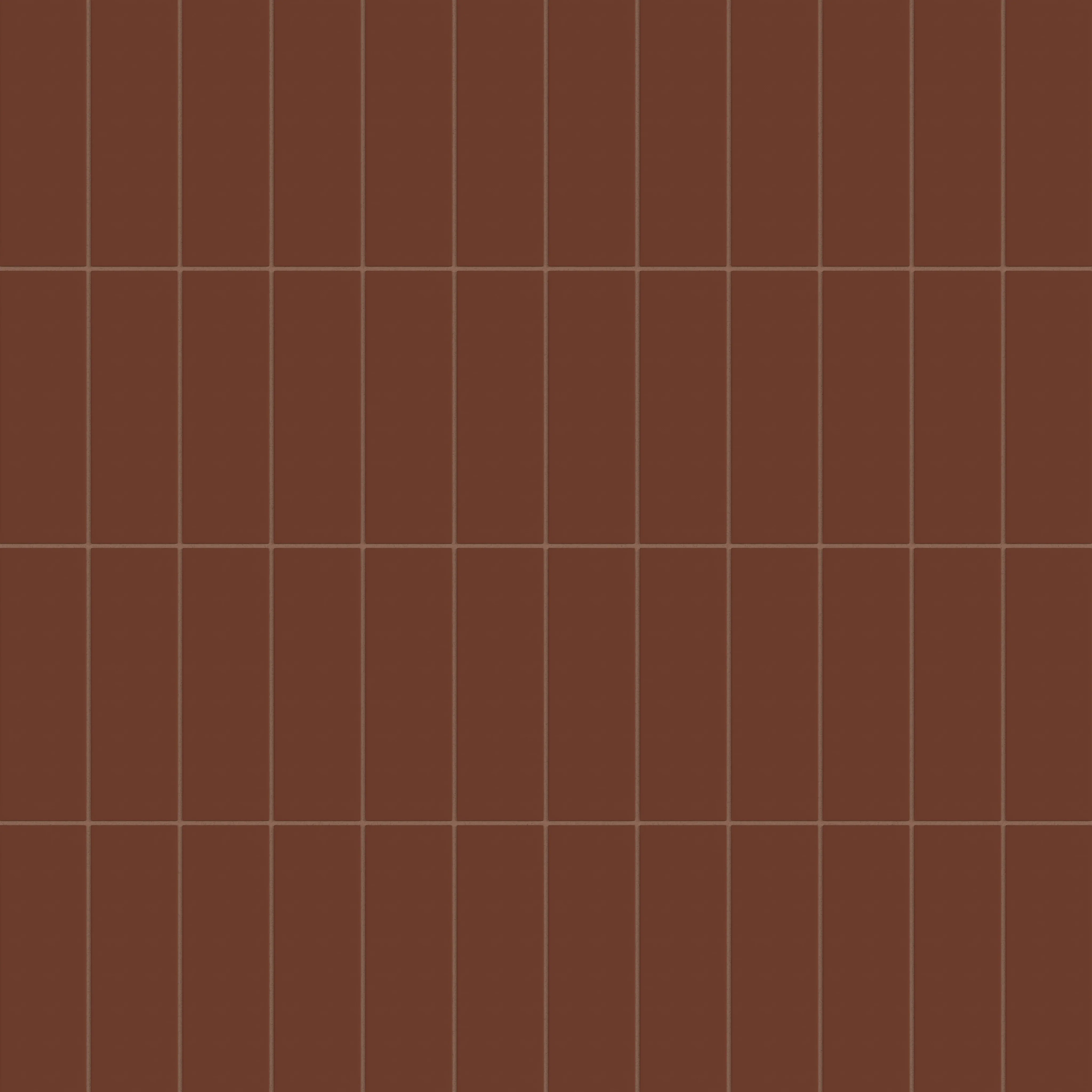 3x9 Natural Press Ceramic Tile in Red Iron Oxide Matte - Rockland Interiors Inc.