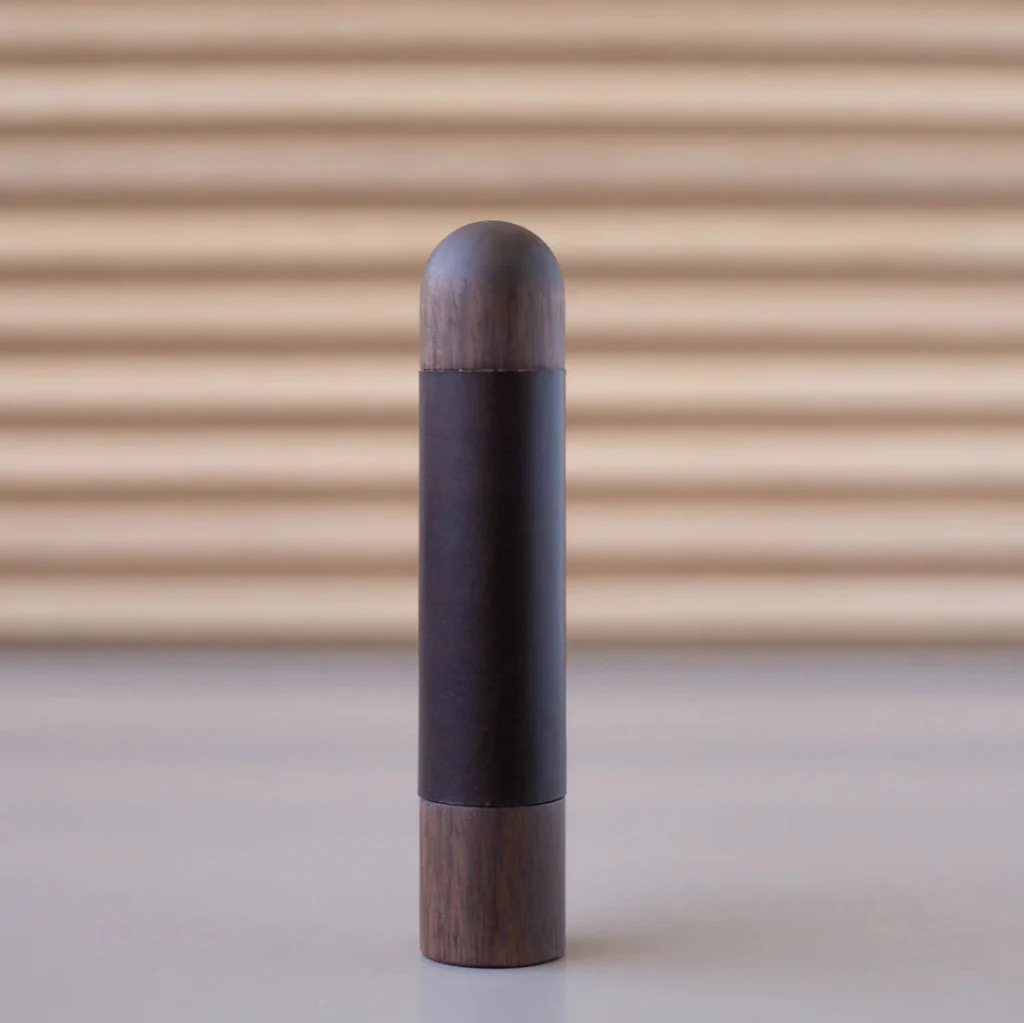 Chapman Wood Bar Pull With Leather - Rockland Interiors Inc.