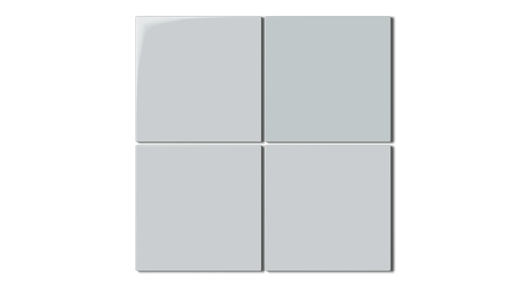 6x6 Natural Press Ceramic Tile in Alberta Blue Gloss - Rockland Interiors Inc.