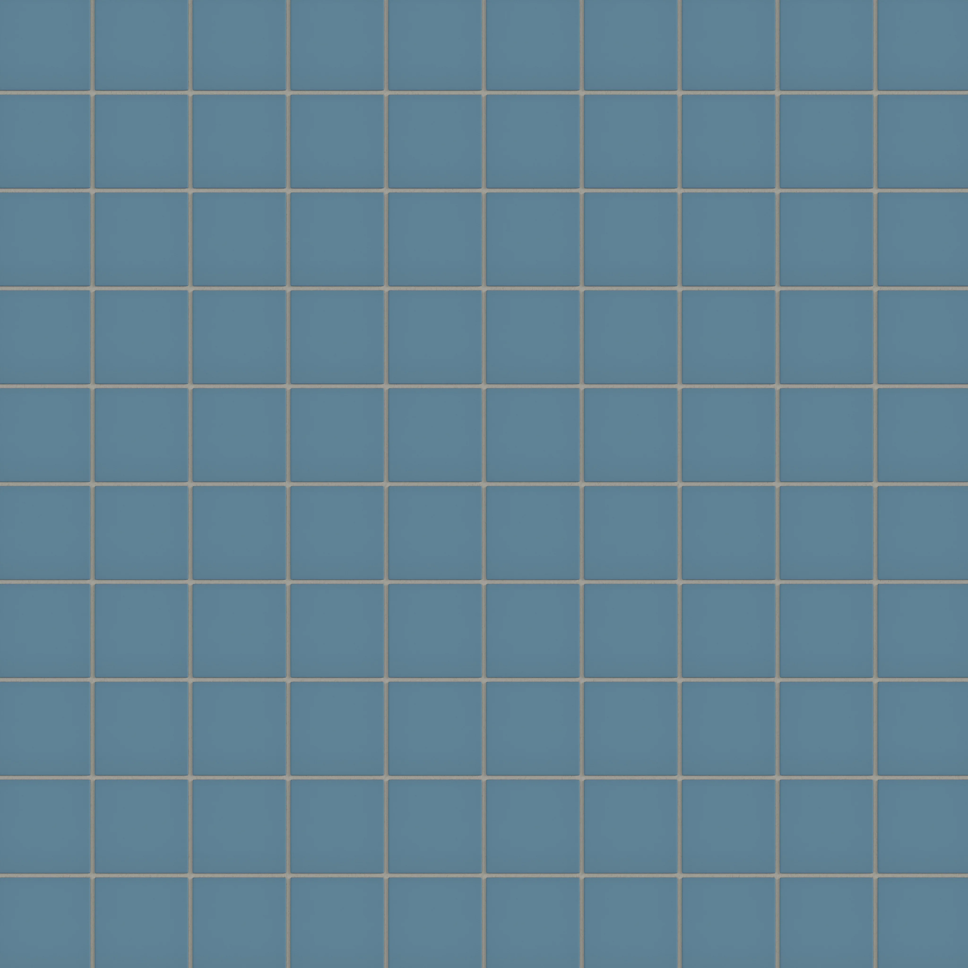3x3 Straight Set Sheeted Natural Press Ceramic Mosaic Tile in Azurite Matte - Rockland Interiors Inc.