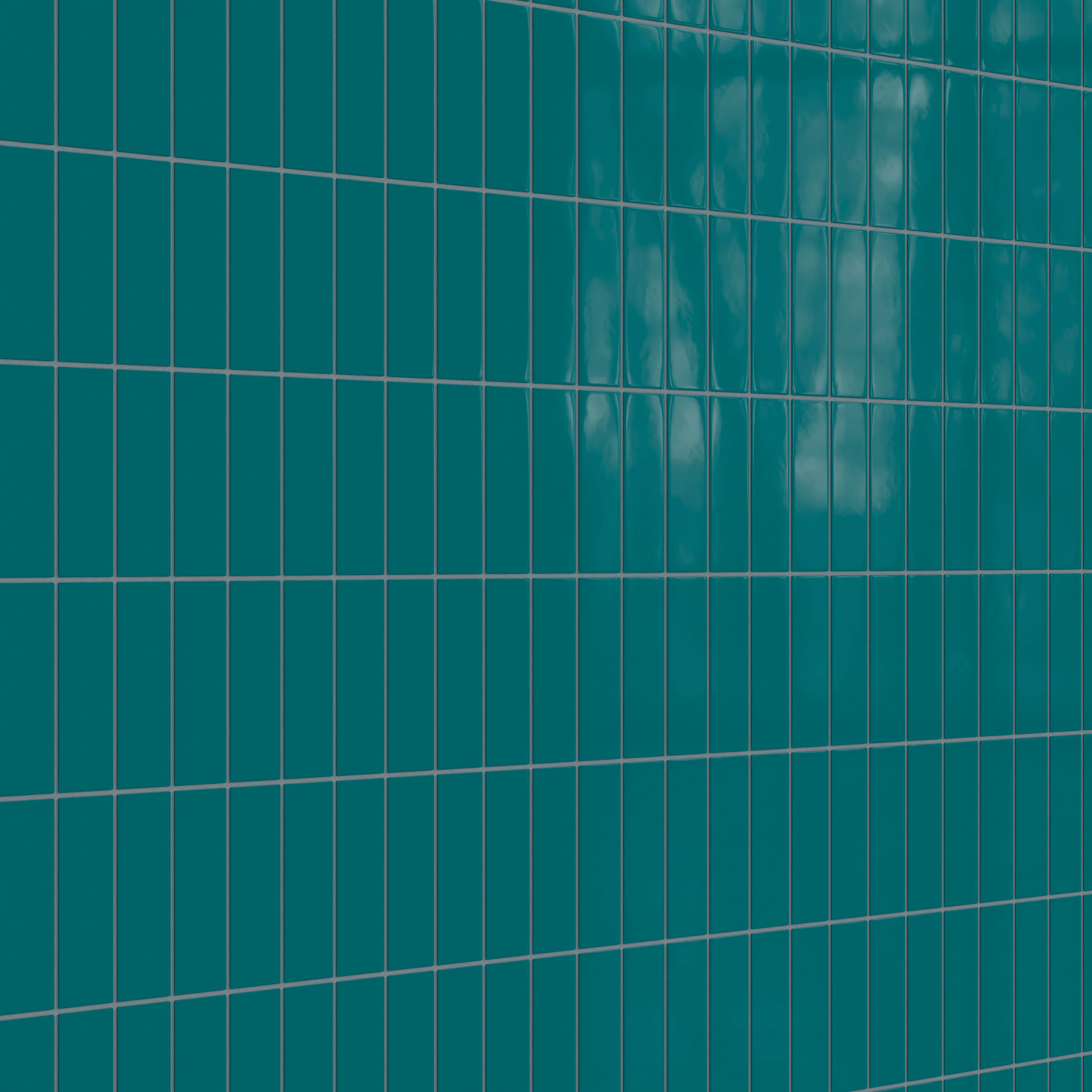 2x6 Natural Press Ceramic Tile in Maya Blue Gloss - Rockland Interiors Inc.