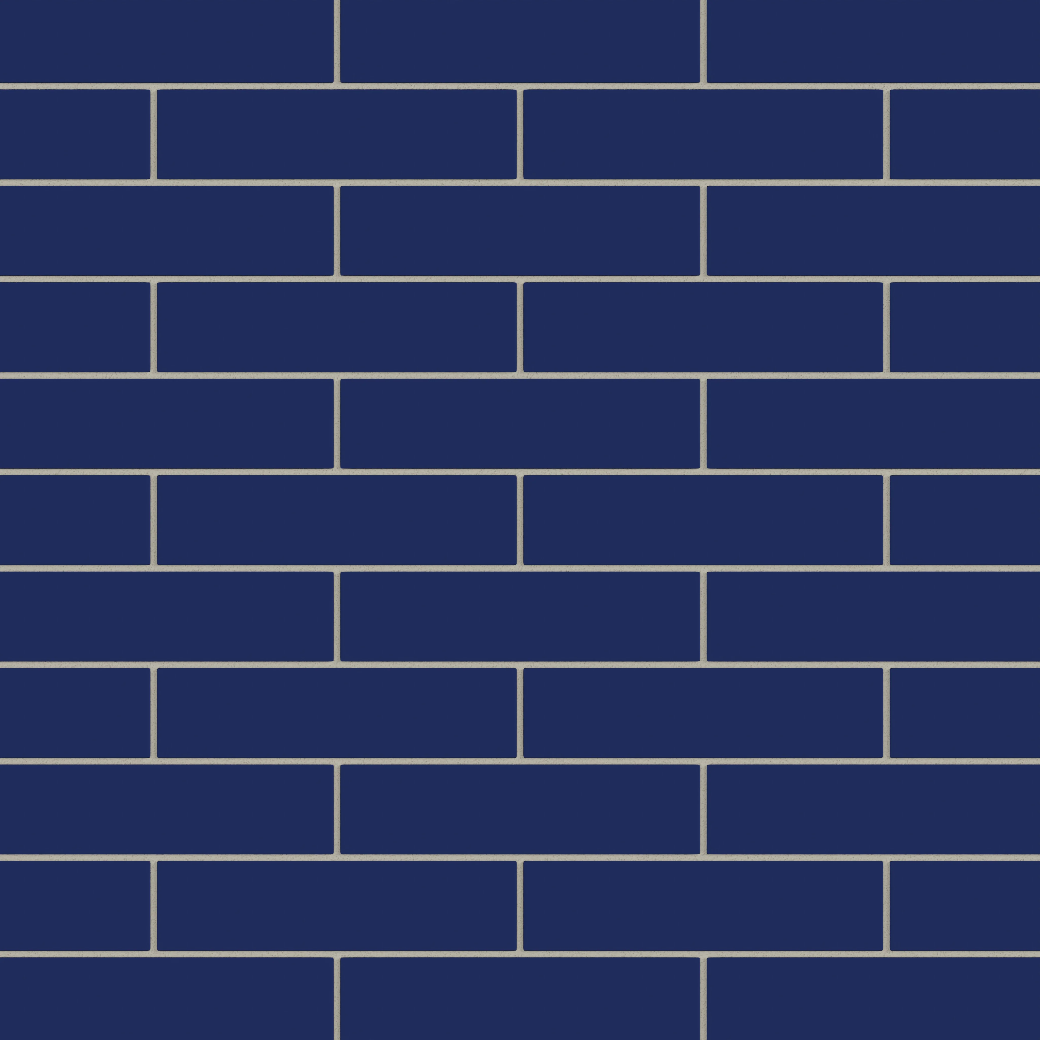 2x8 Natural Press Ceramic Tile in Ultramarine Matte - Rockland Interiors Inc.