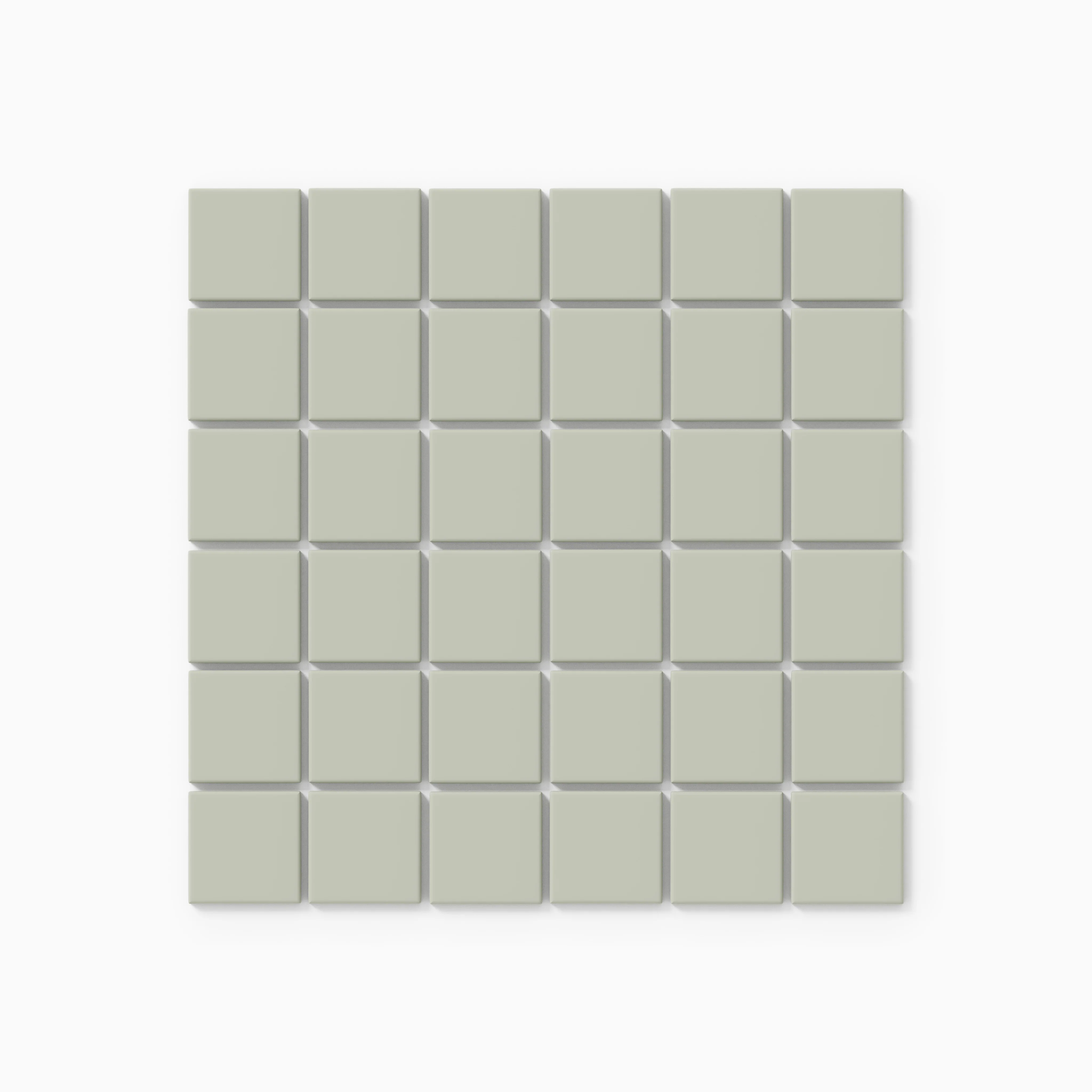 2x2 Straight Set Sheeted Natural Press Ceramic Mosaic Tile in Manzanita Matte - Rockland Interiors Inc.