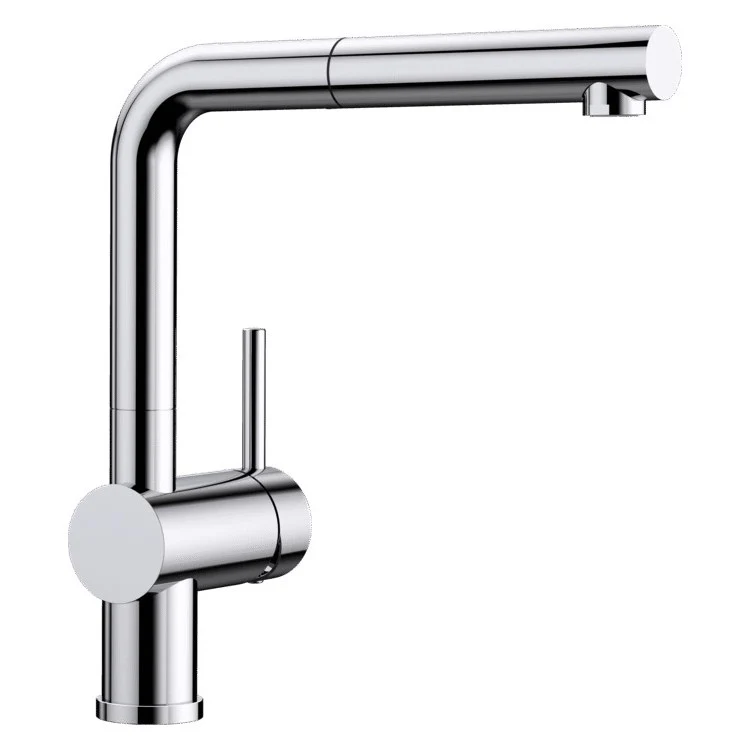 Kitchen Faucet Linus 1 Lever CALGreen Chrome Pull-Out 2 Function 160 DEG Swivel 1 Hole 1.5 Gallons per Minute - Rockland Interiors Inc.