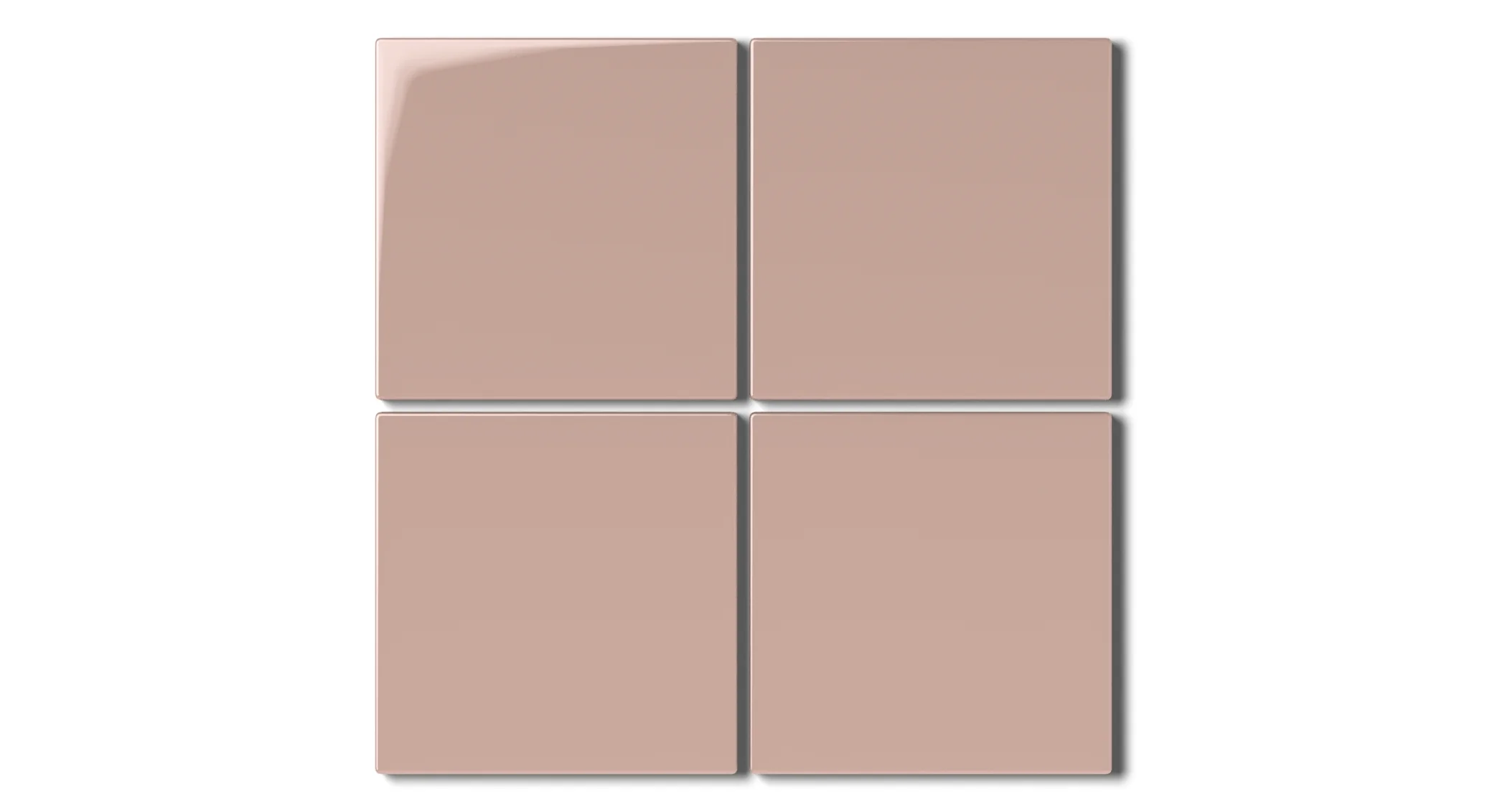 4x4 Natural Press Ceramic Tile in Red Jasper Gloss - Rockland Interiors Inc.