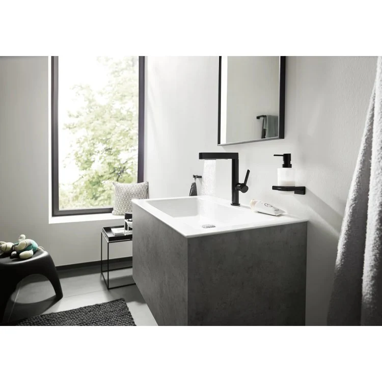 Lavatory Faucet Finoris 230 1 Lever ADA WaterSense Brushed Bronze 1.2 Gallons per Minute Deck Fixed Less Drain 1 Hole Quick Clean ComfortZone EcoRight - Rockland Interiors Inc.