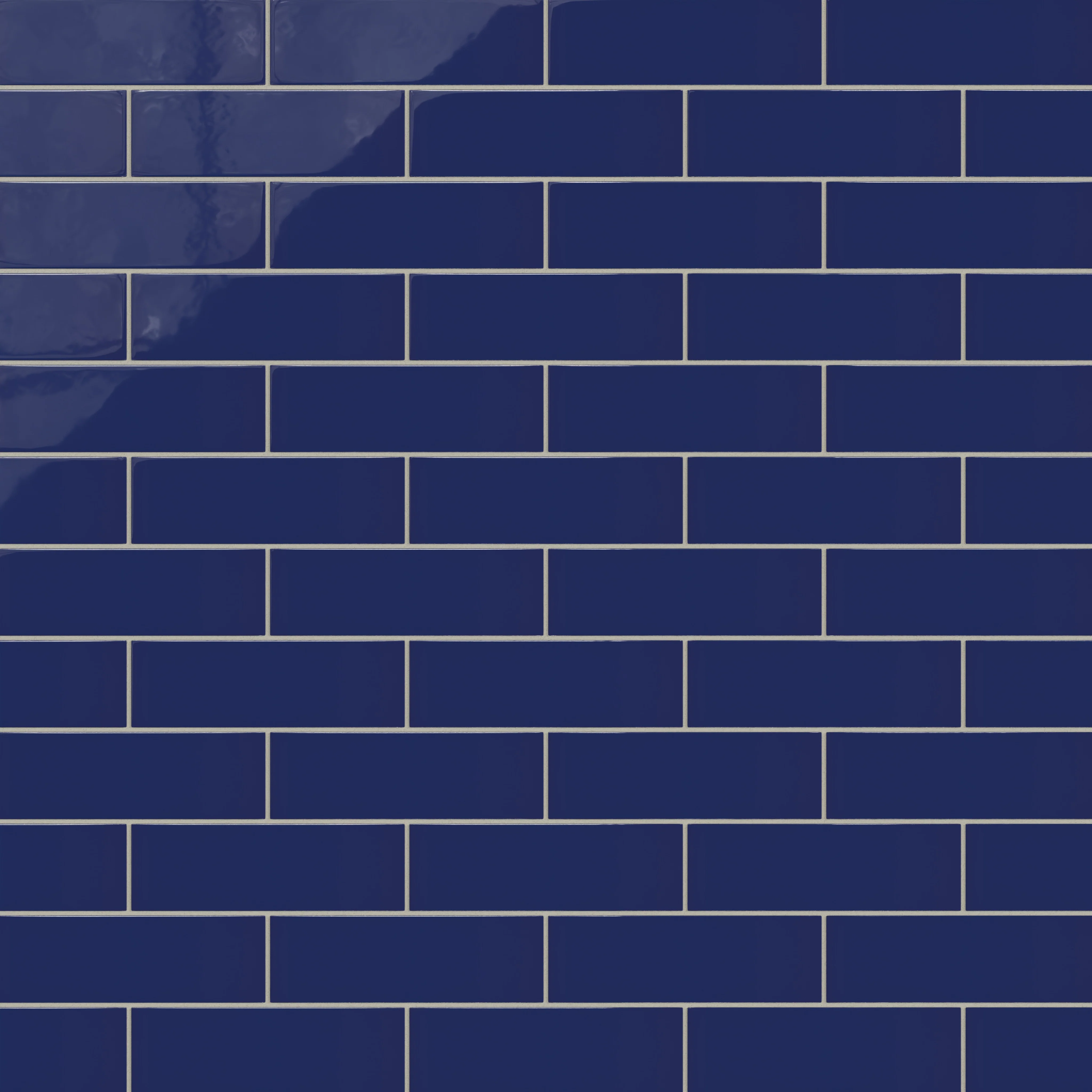 3x9 Natural Press Ceramic Tile in Ultramarine Gloss - Rockland Interiors Inc.