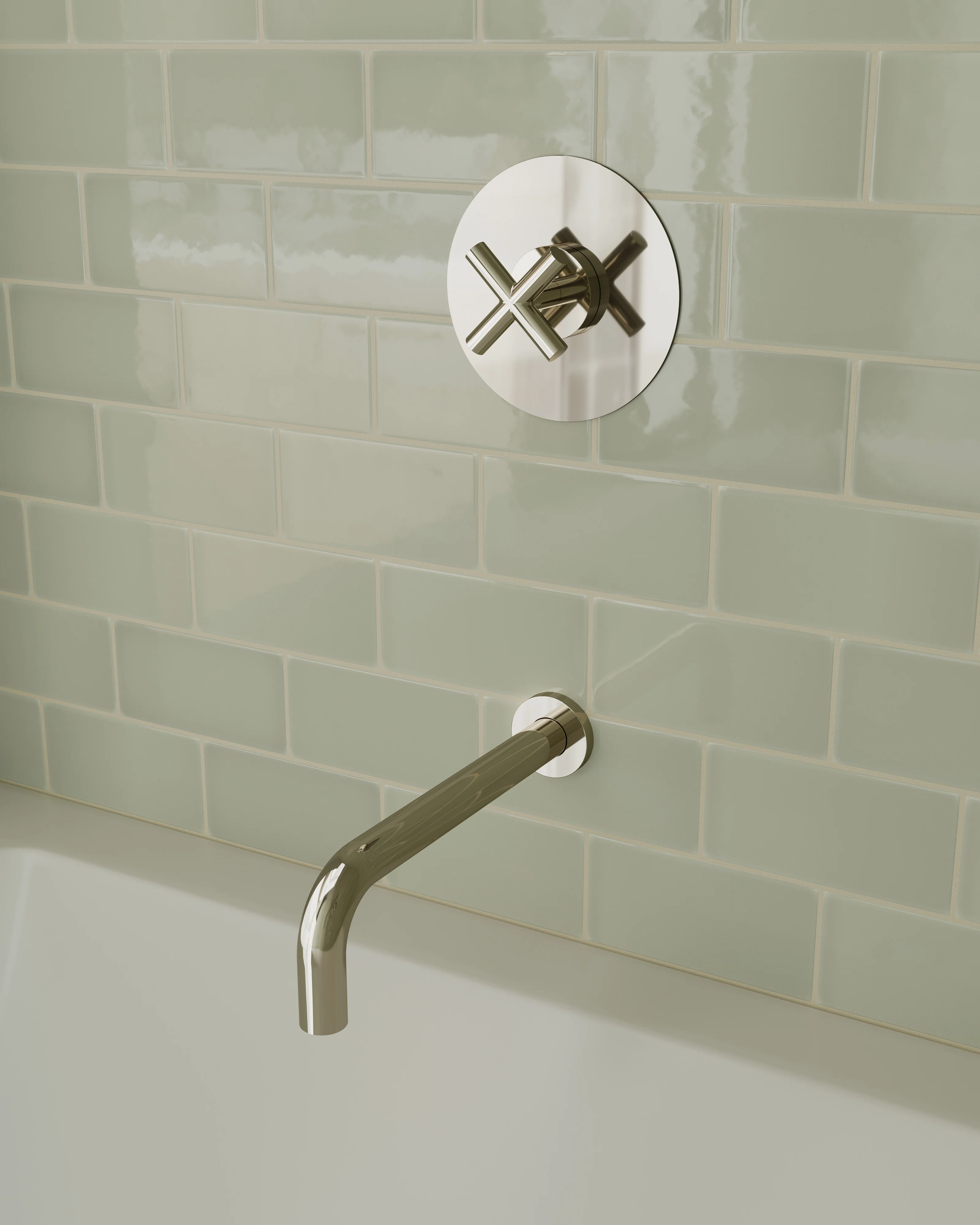 3x6 Natural Press Ceramic Tile in Manzanita Gloss - Rockland Interiors Inc.
